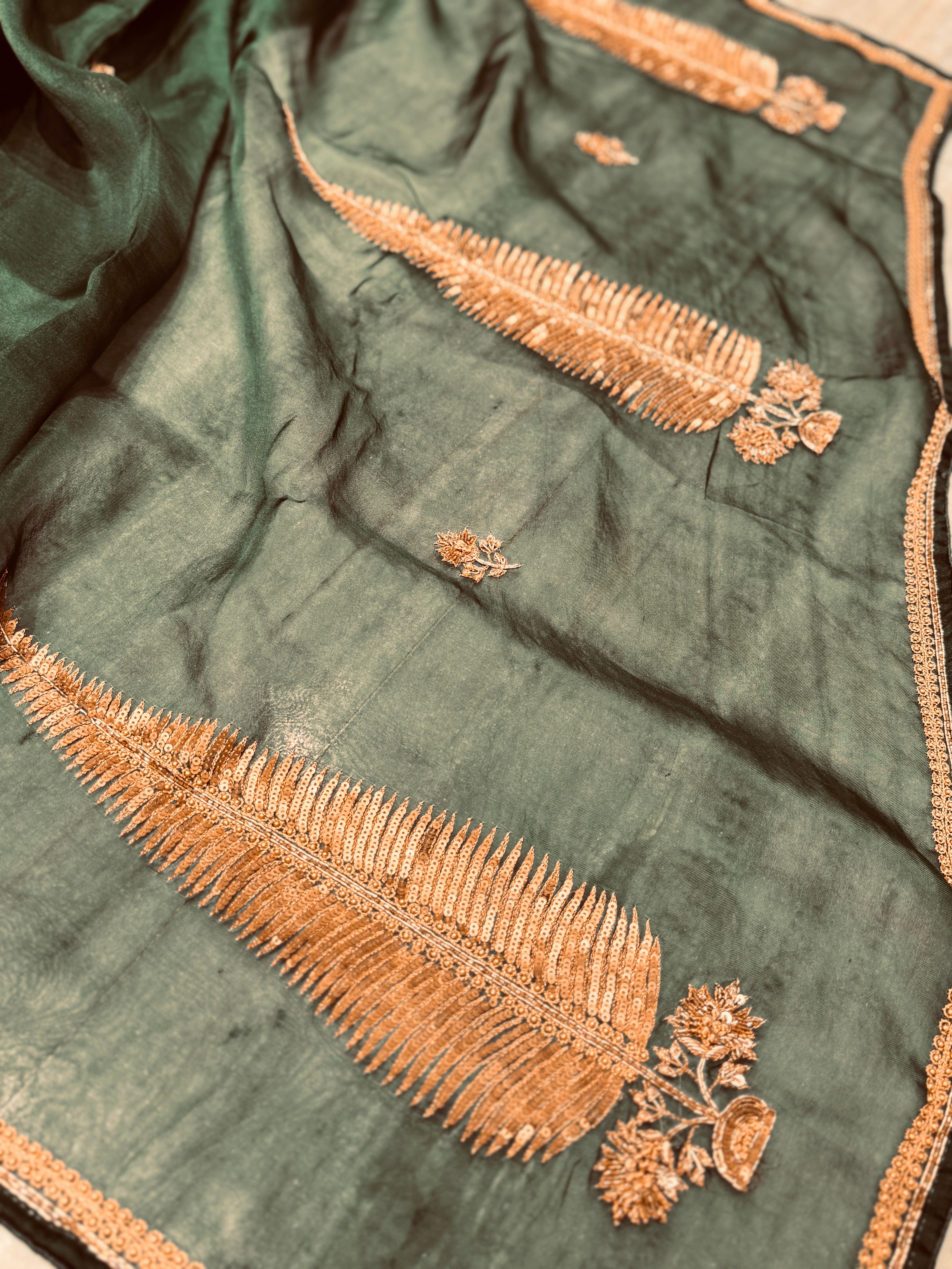 Green Fern Saree