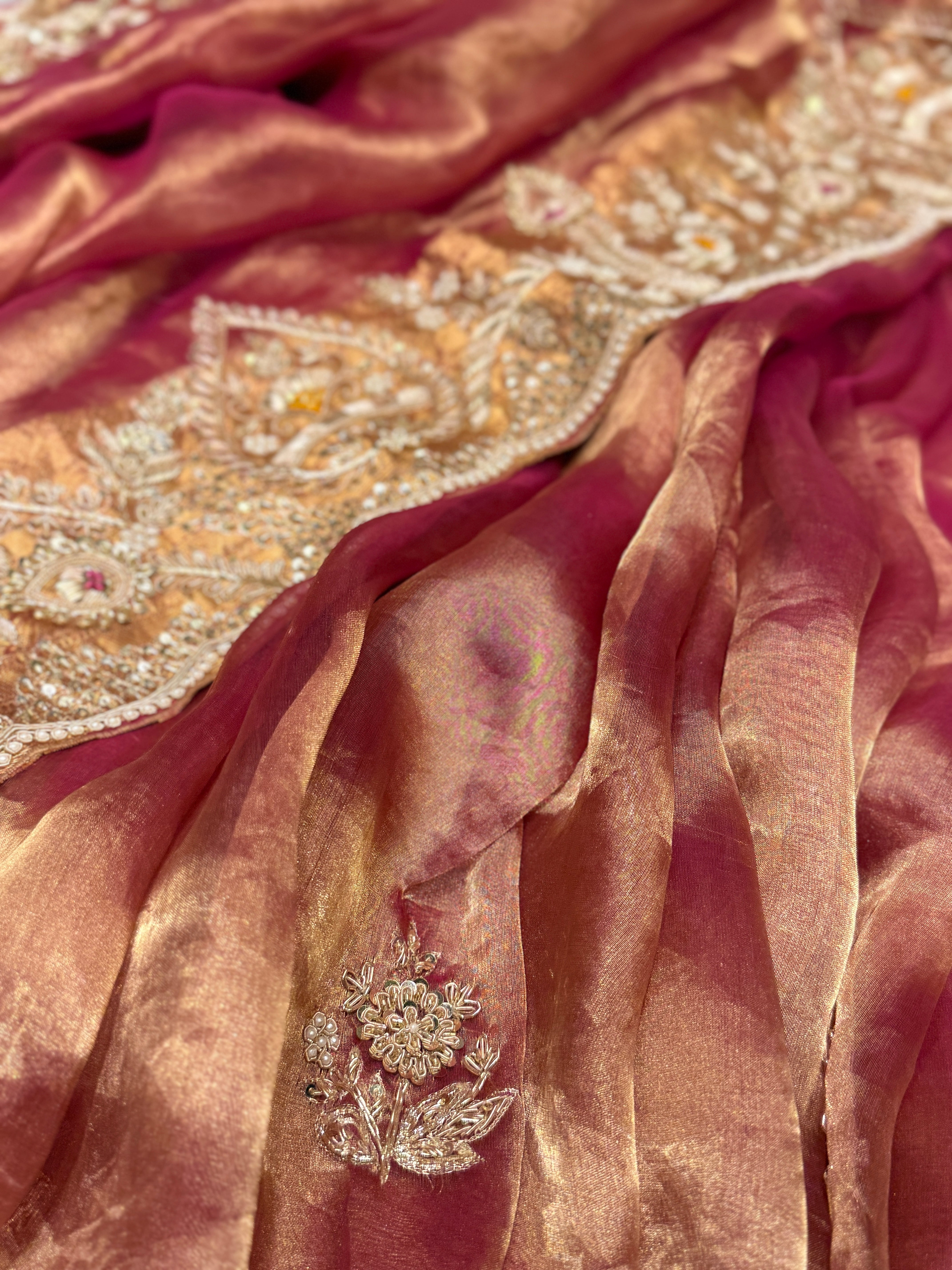 Pure Tissue Banarasi Zardosi Designer Saree