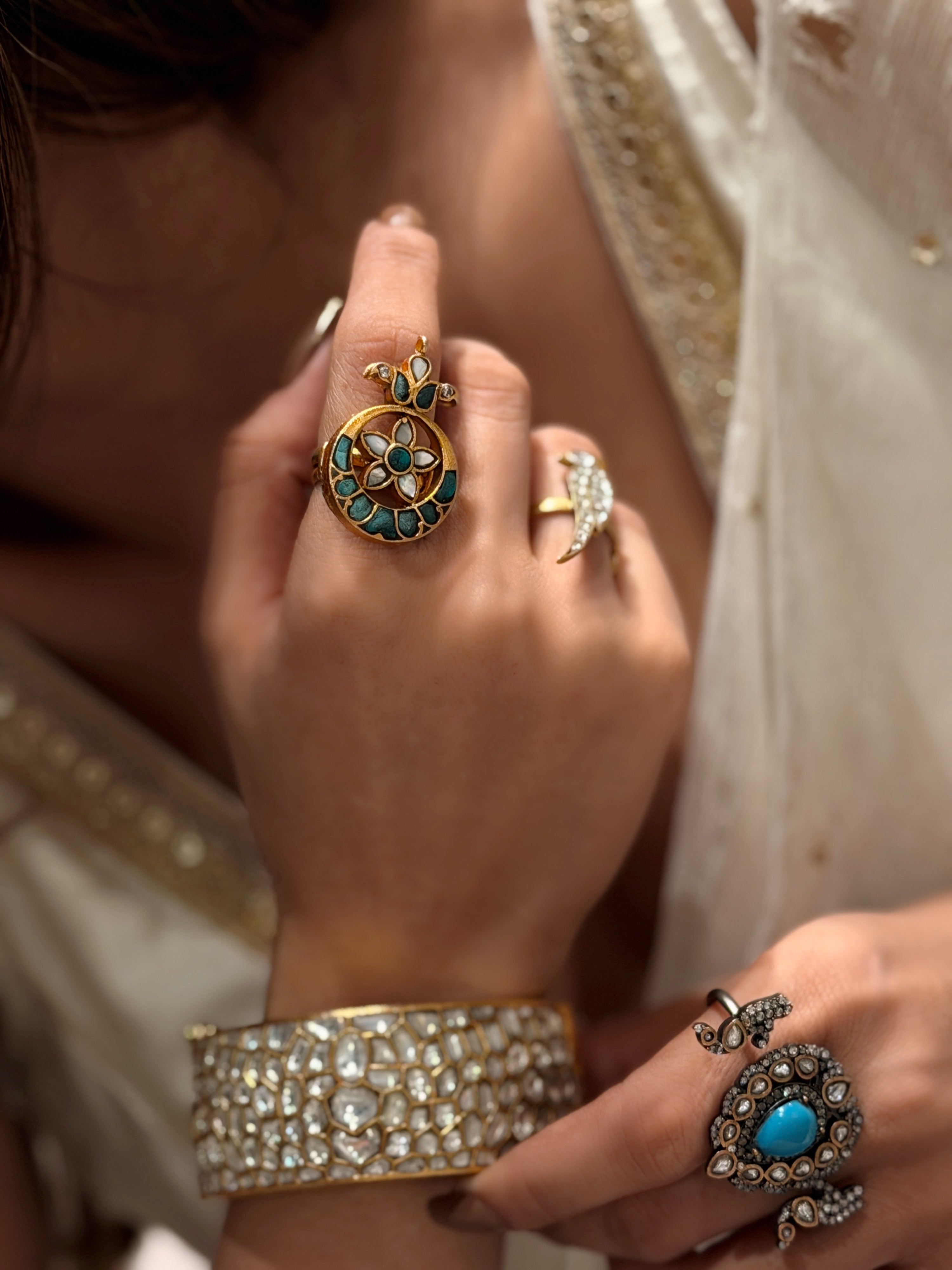 Feroza kundan ring