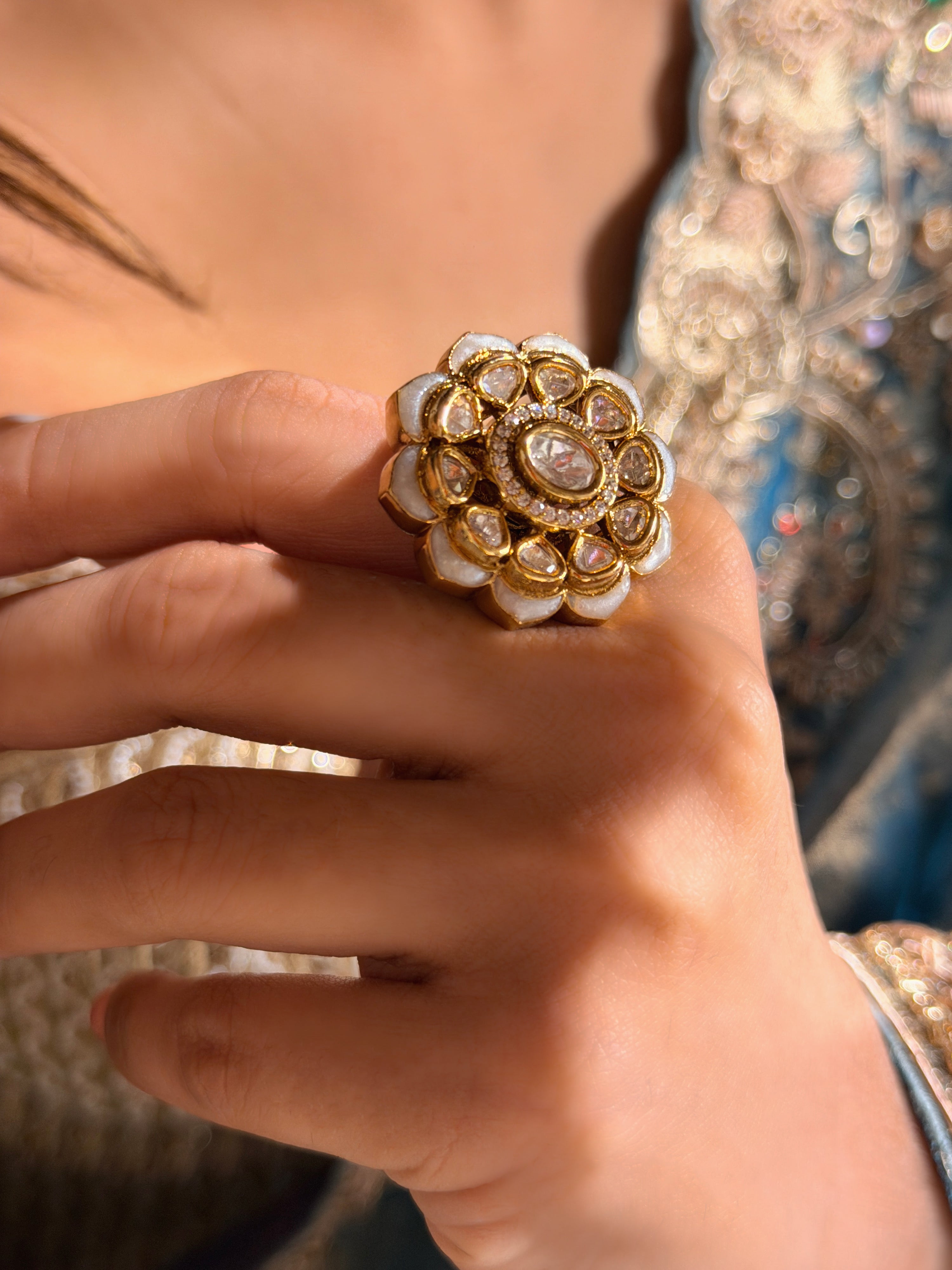 Farhana Ring - White