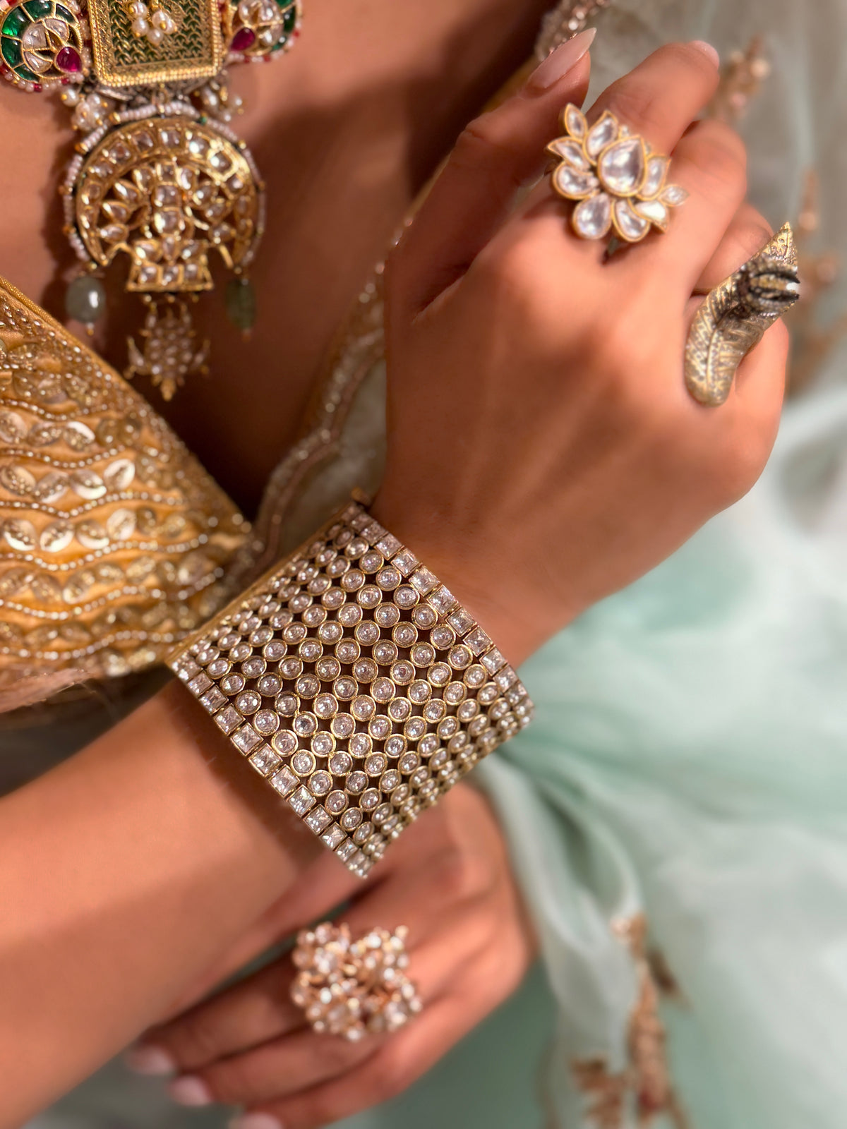 Meher Polki cuff