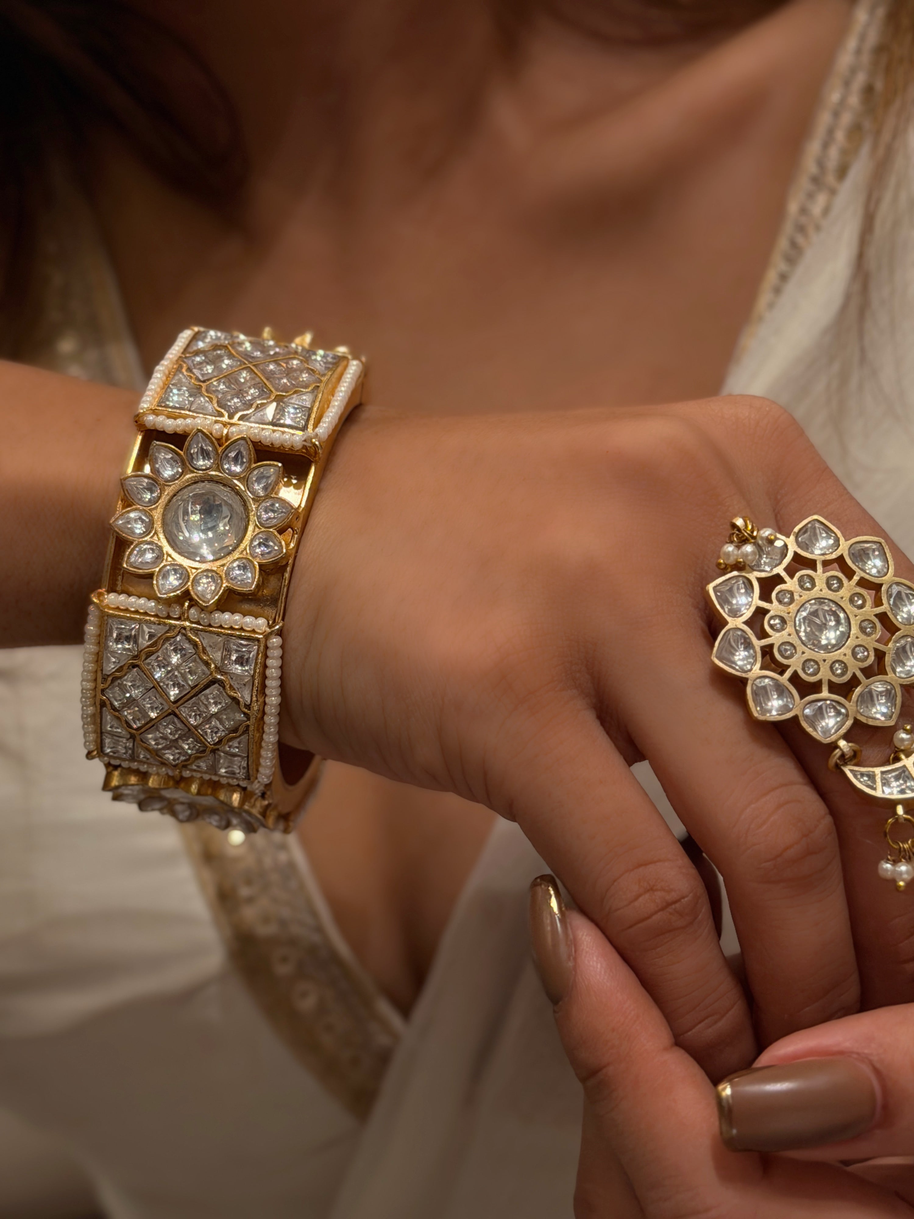 Shahi Polki Chand Ring