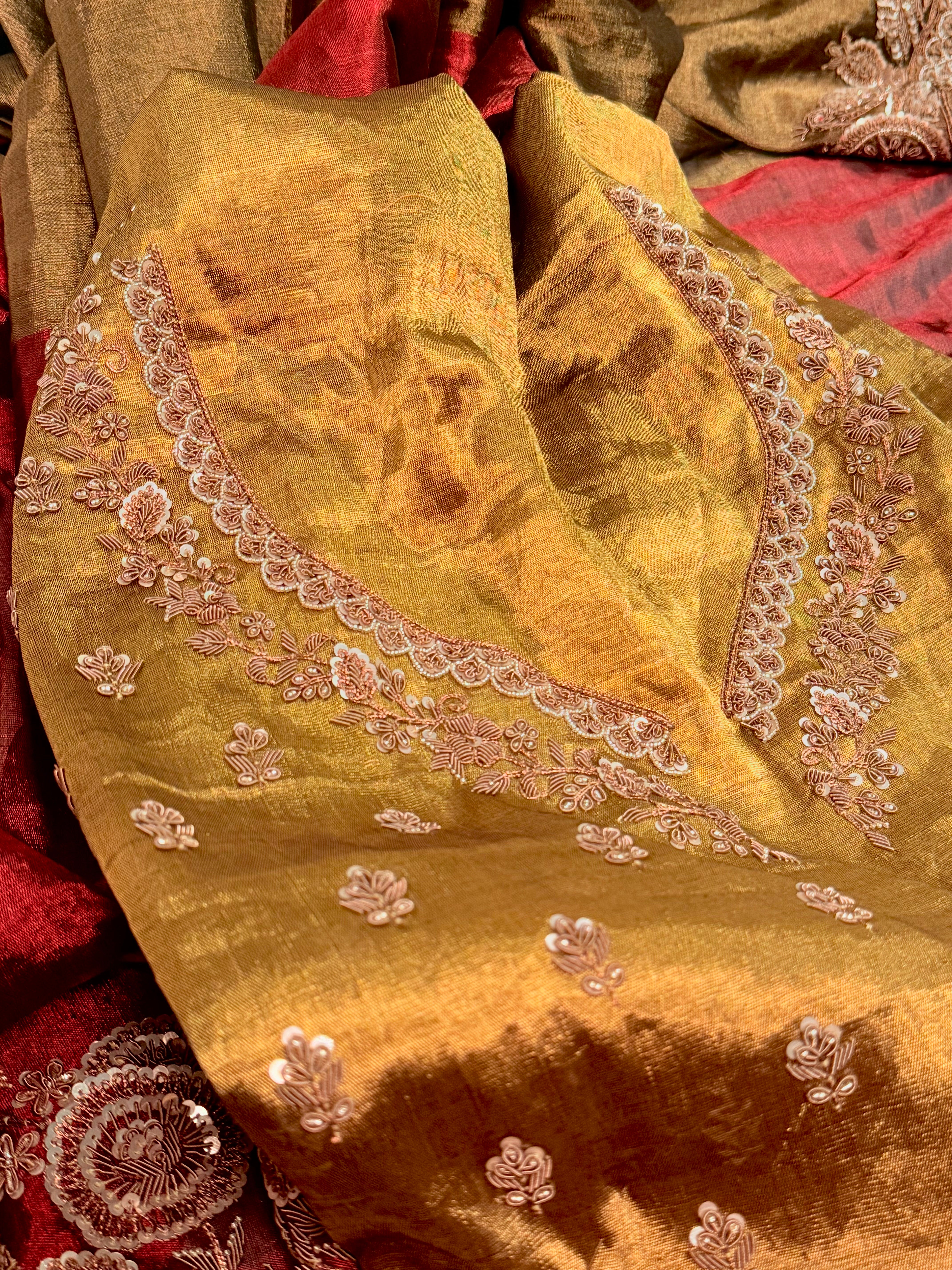 Empress Maroon Regal Saree