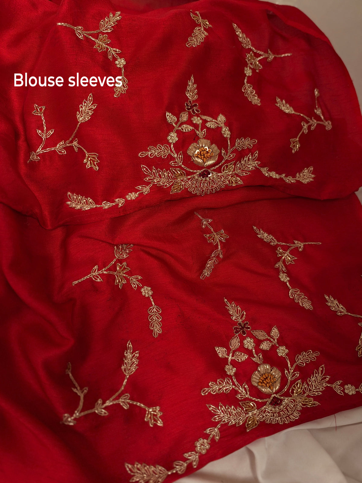 Laal Ishq zardosi kora Banarasi saree