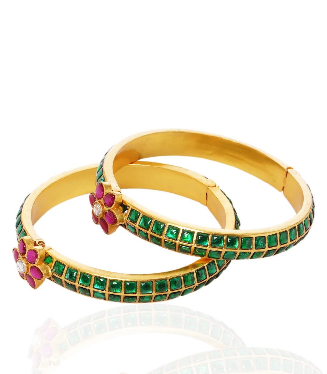 Saaz Emerald Sleek Bangle