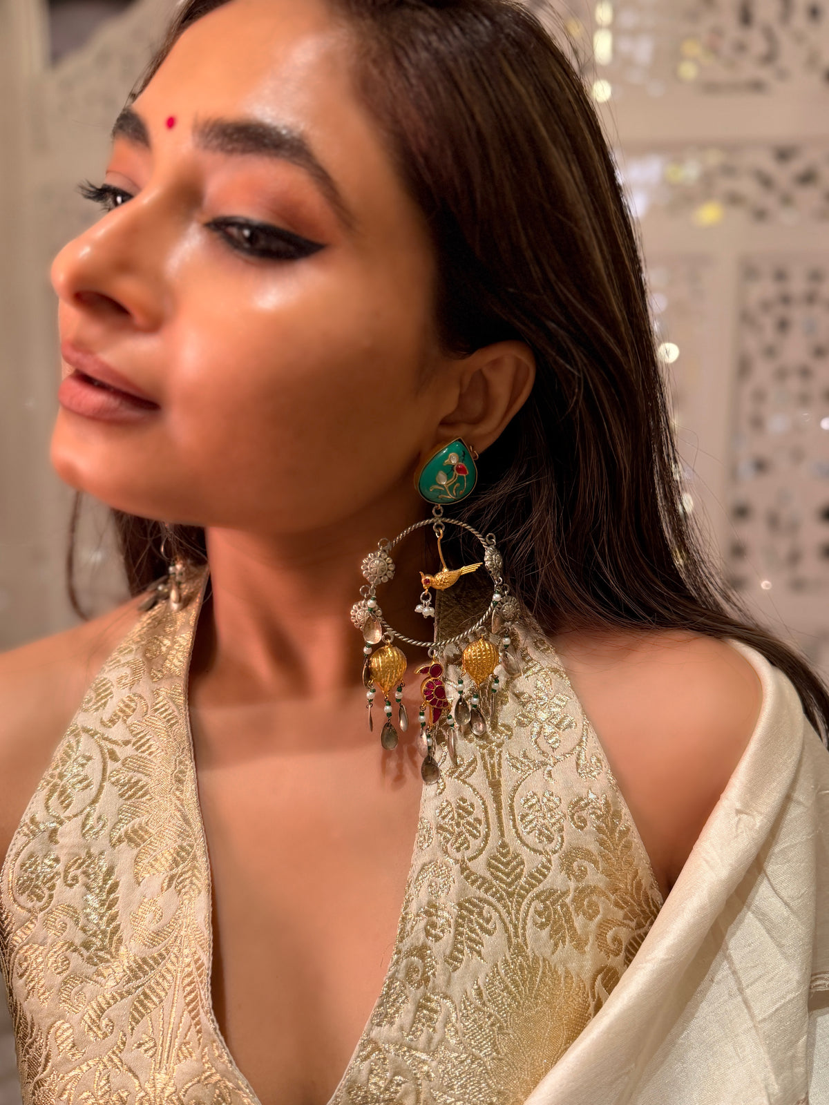 Swarna Pankh Fusion Dangler