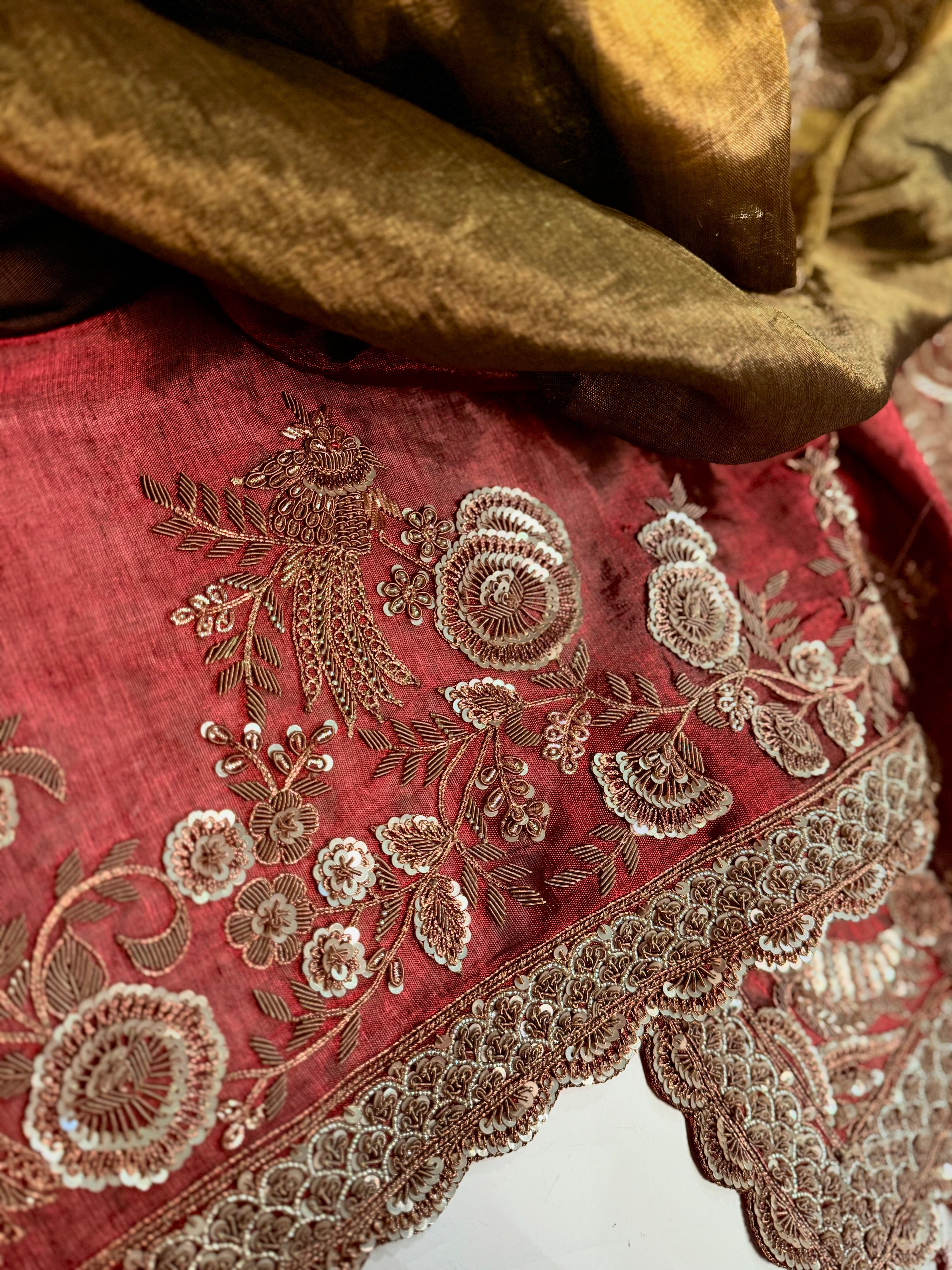 Empress Maroon Regal Saree