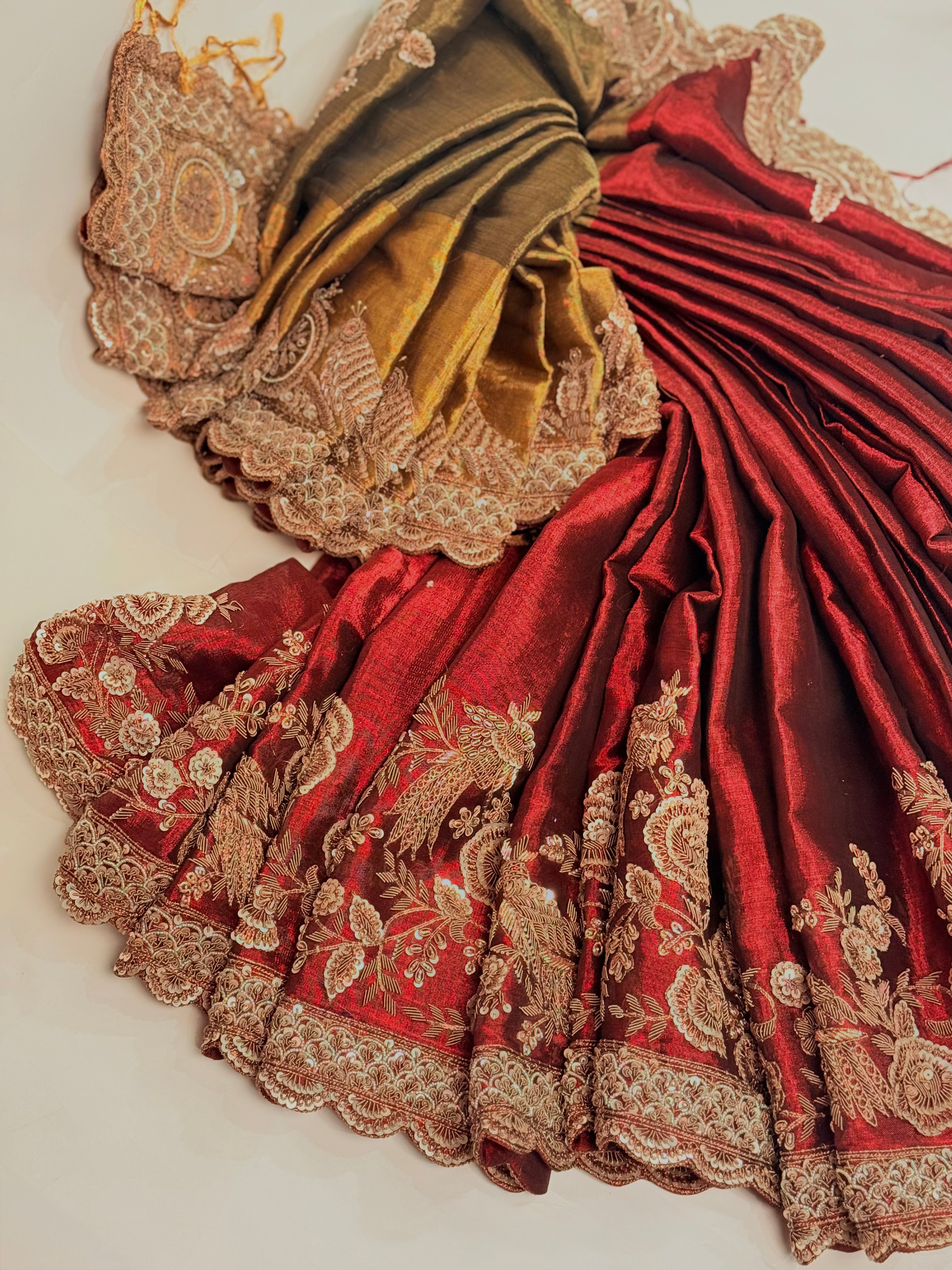 Empress Maroon Regal Saree