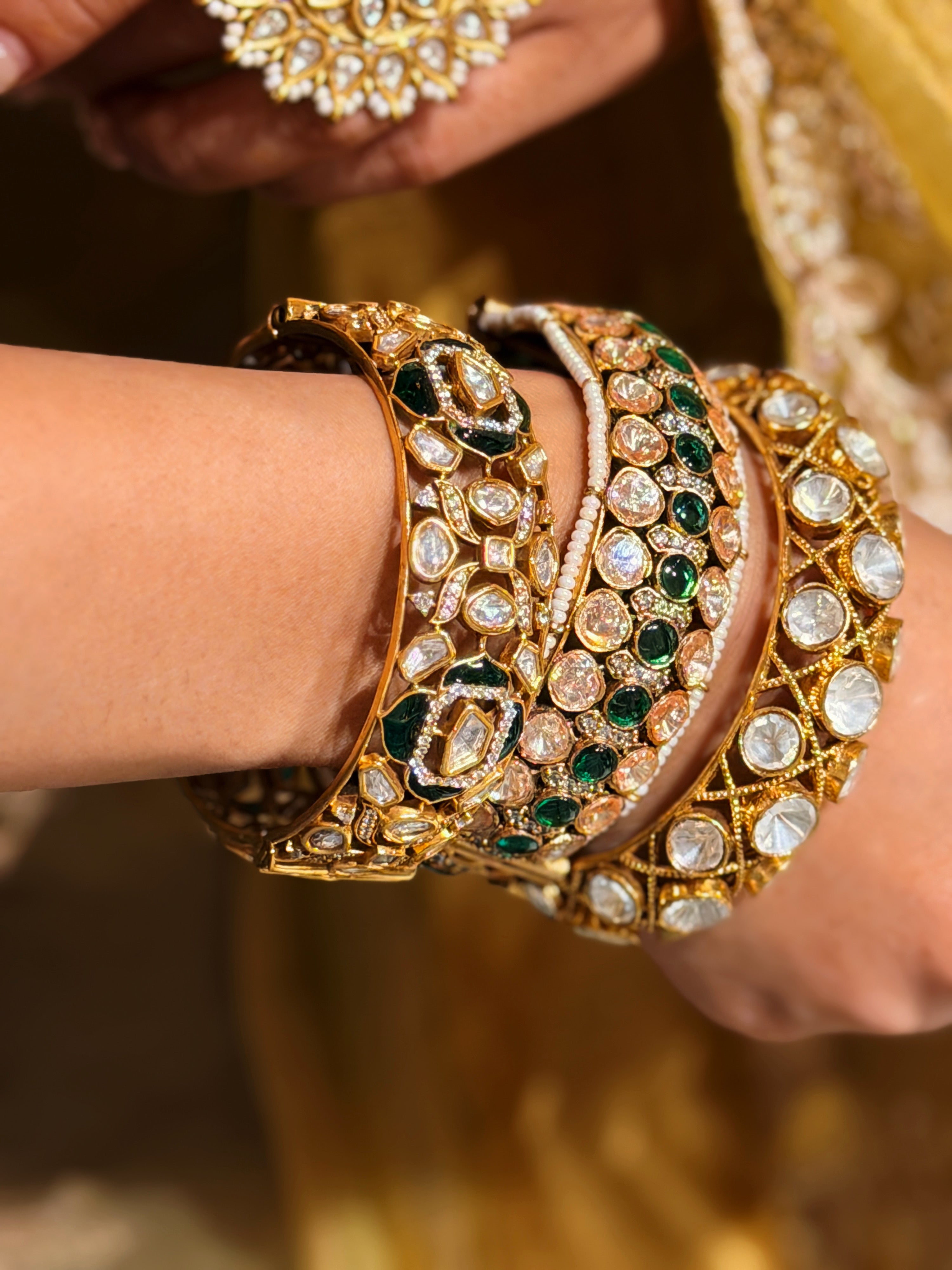 Rosette Bangle - Illuminate Luxe