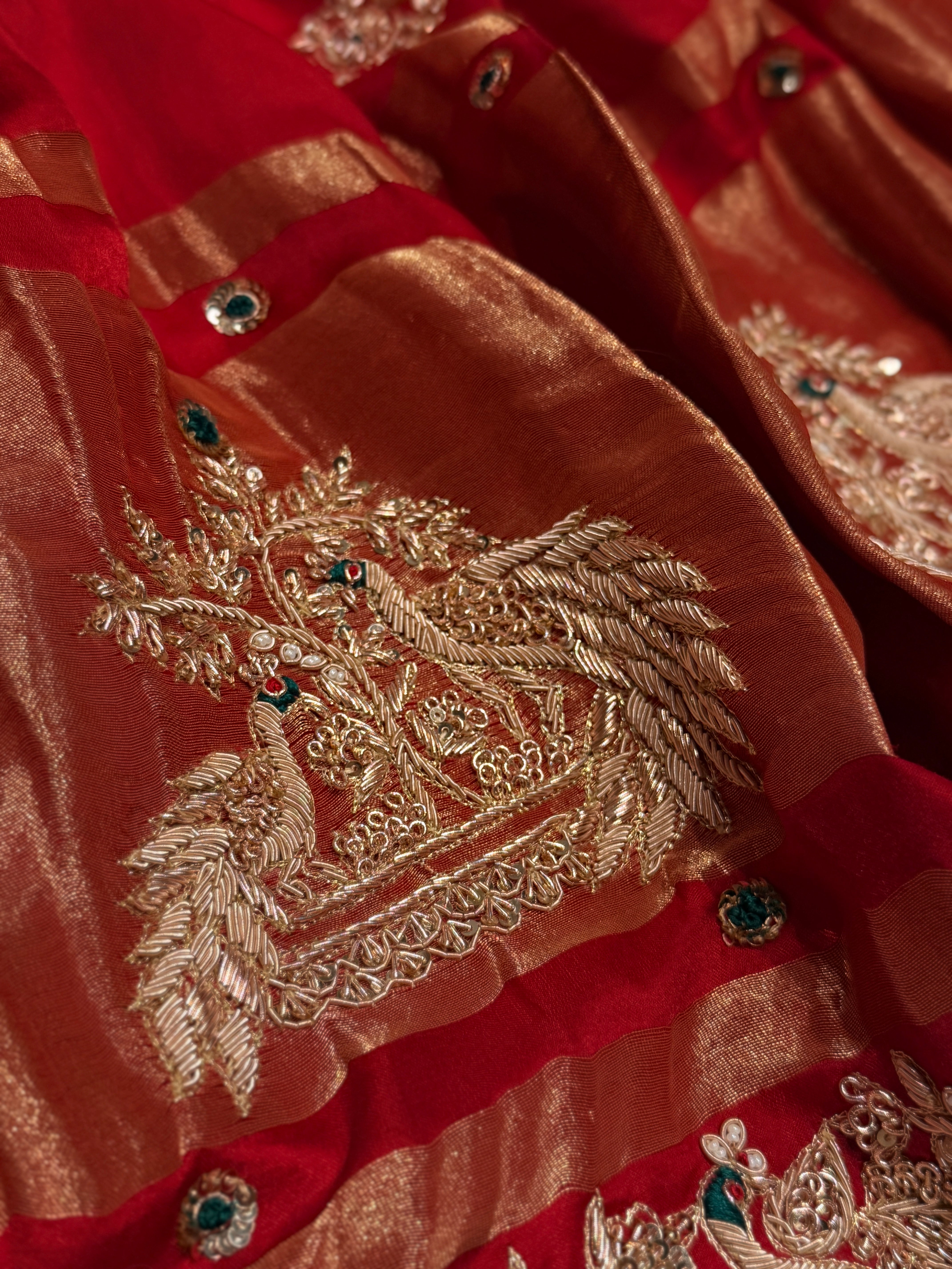 Sindoori shringar Saree