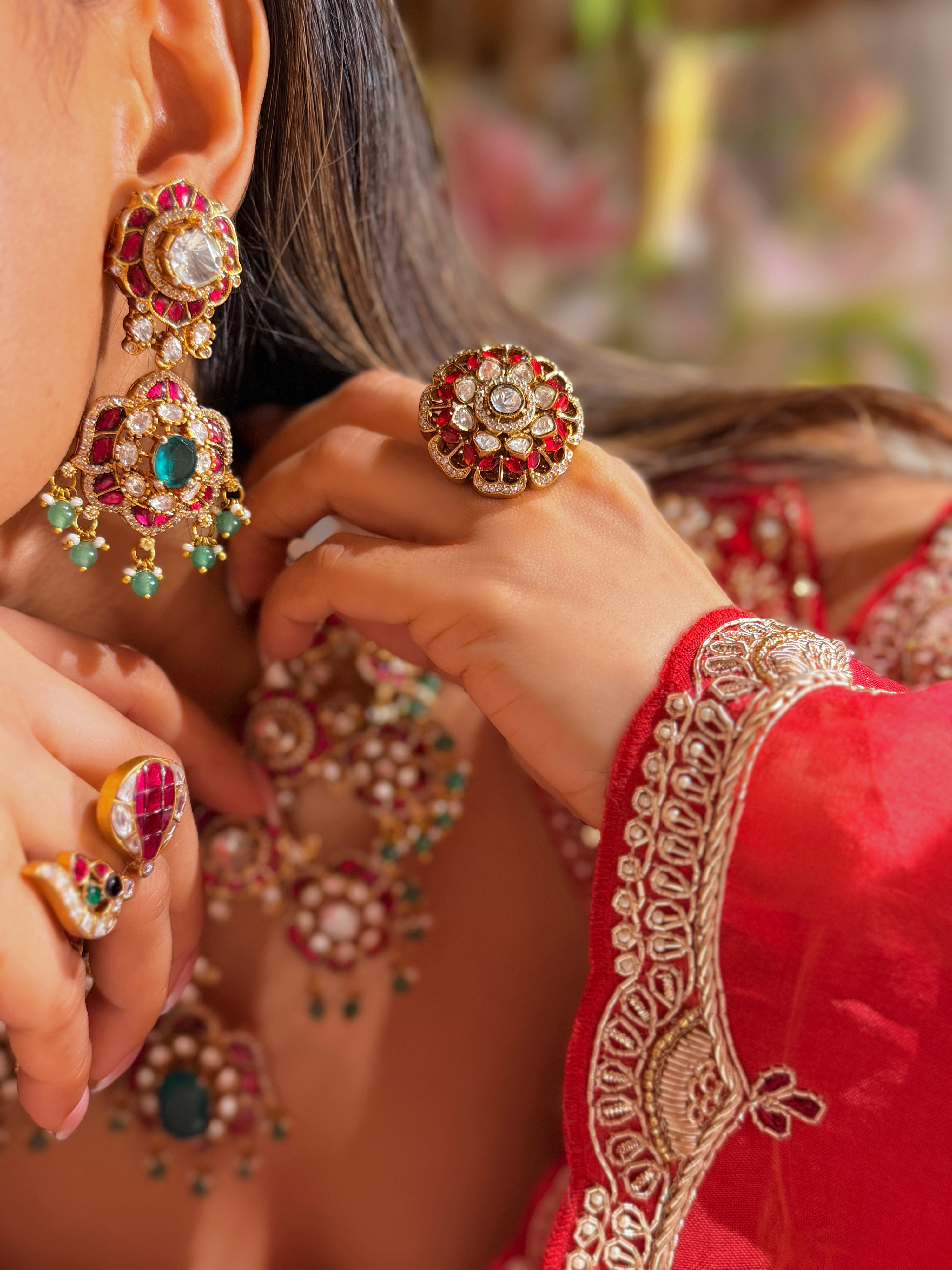 Tulika Polki Statement Ring