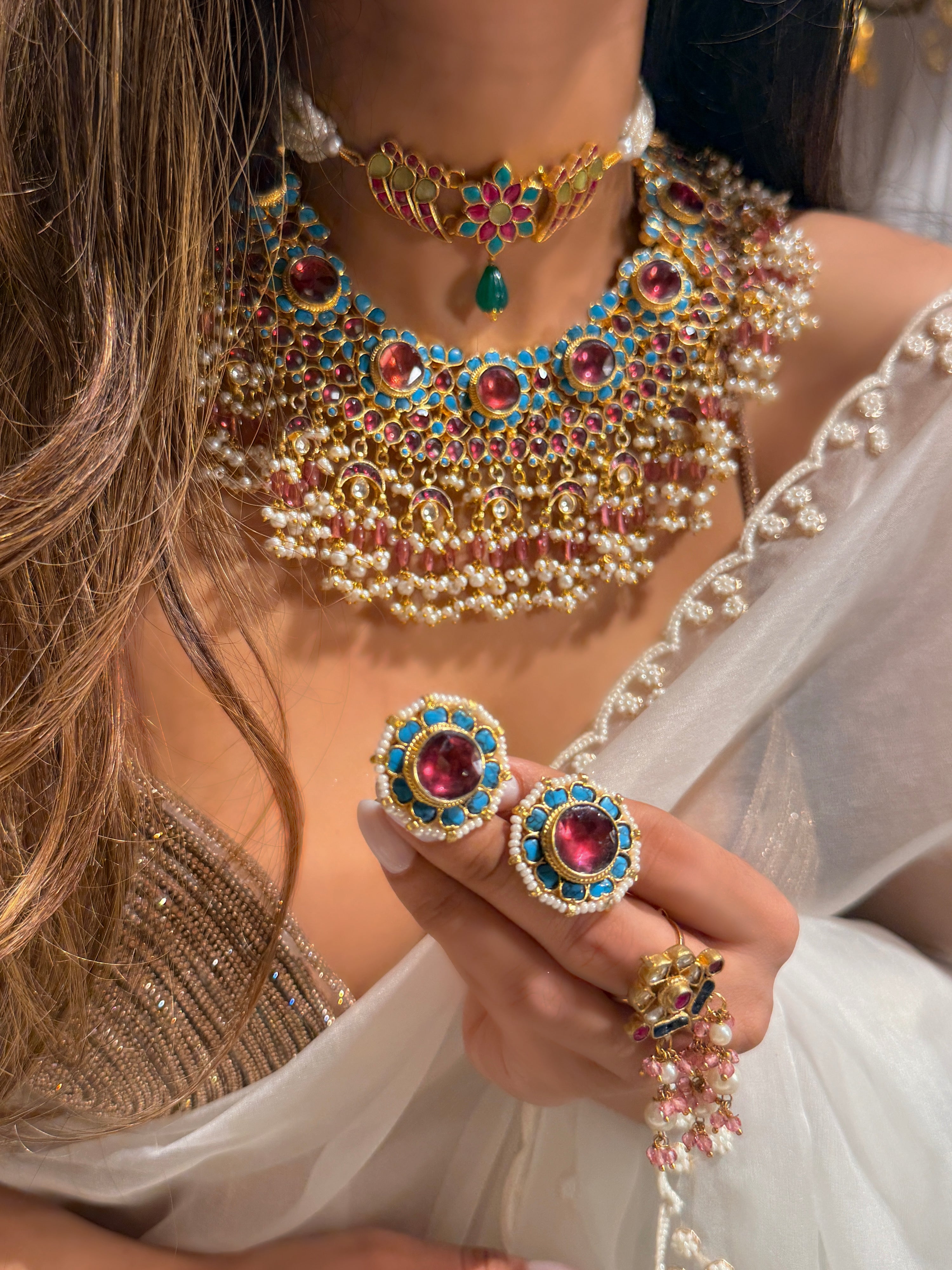 Feroza kali Maharani Necklace