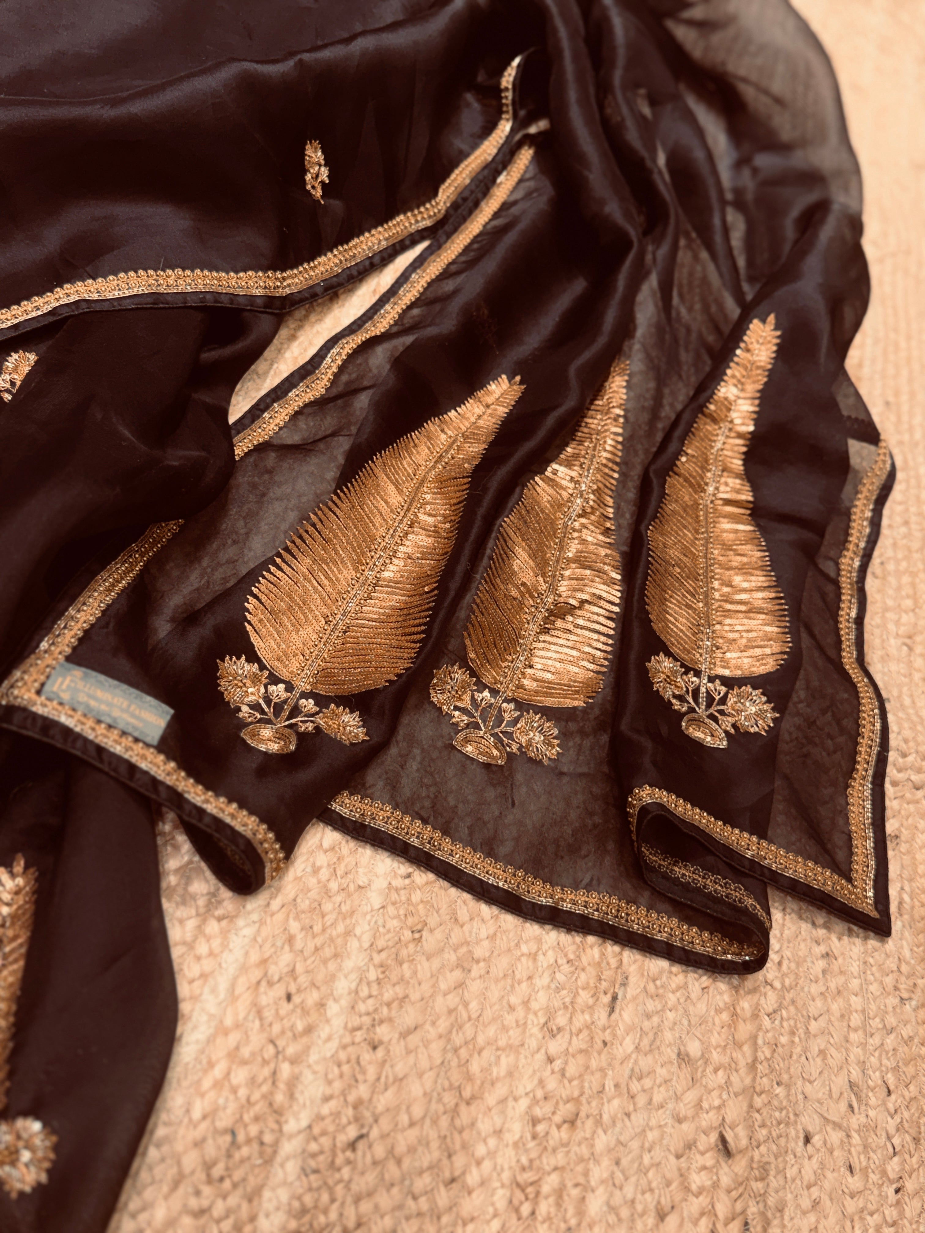 Pure organza Fern Saree