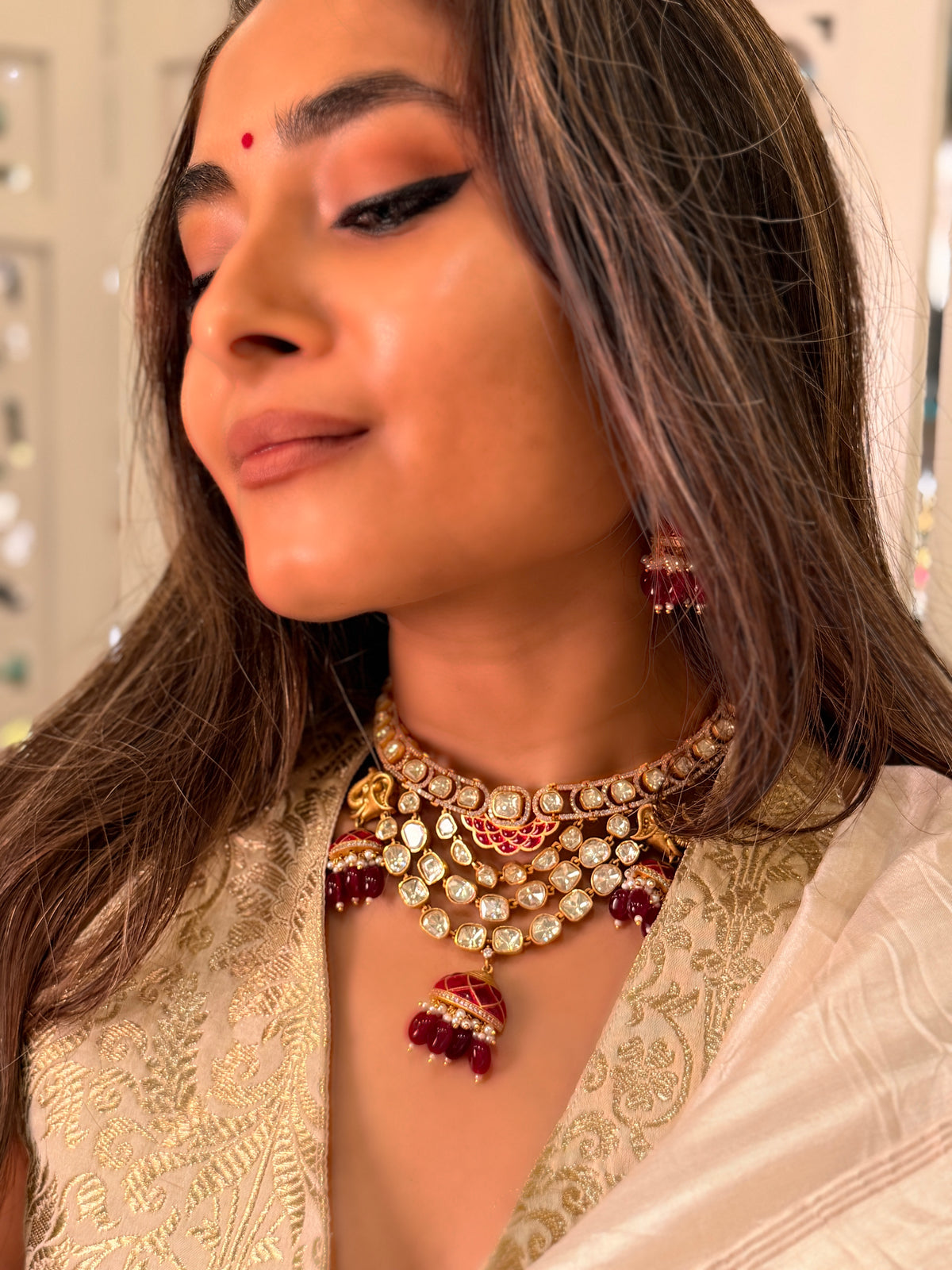 Rambhya polki Gold Necklace-