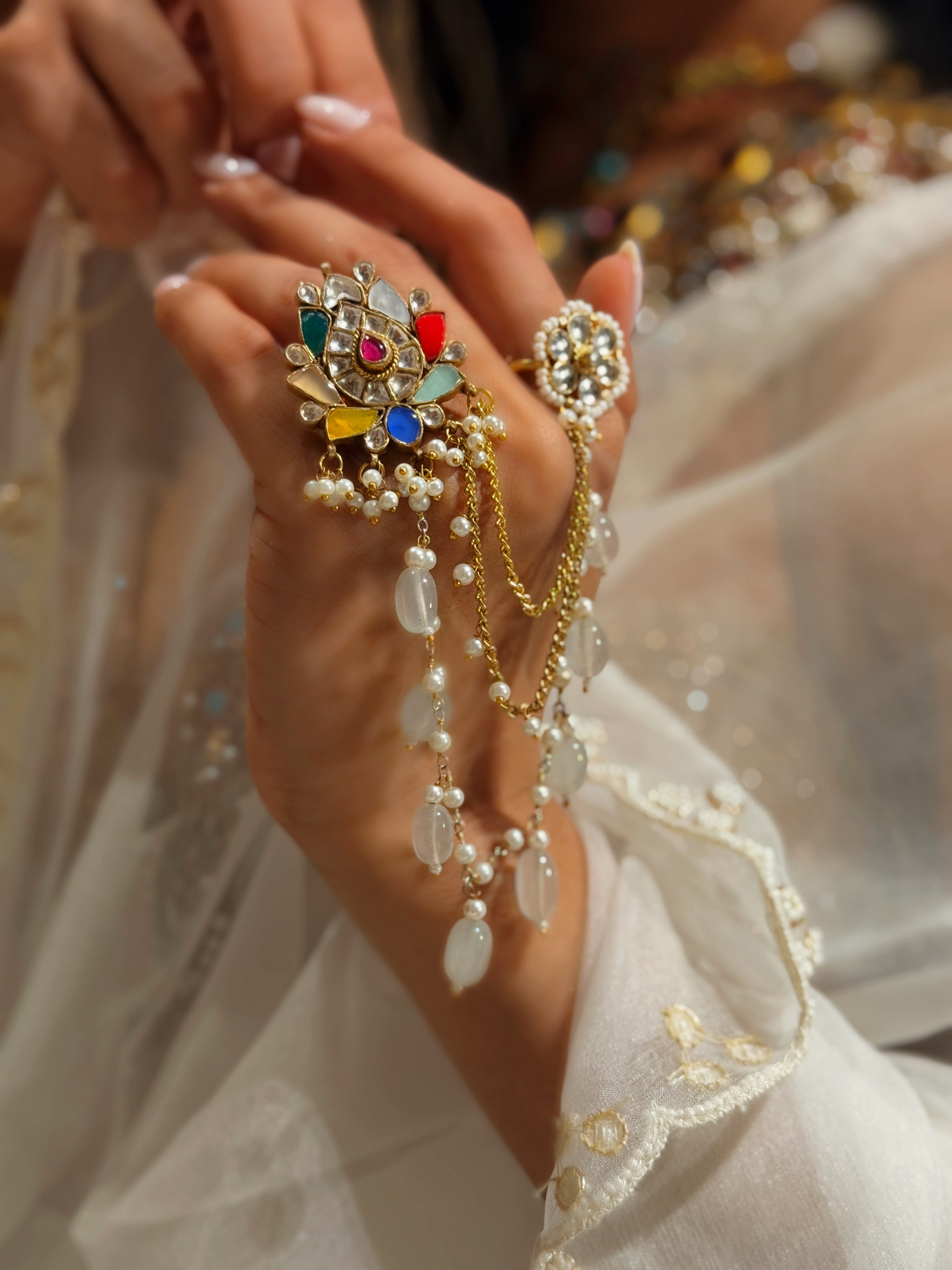 Navratan komal Duo Ring