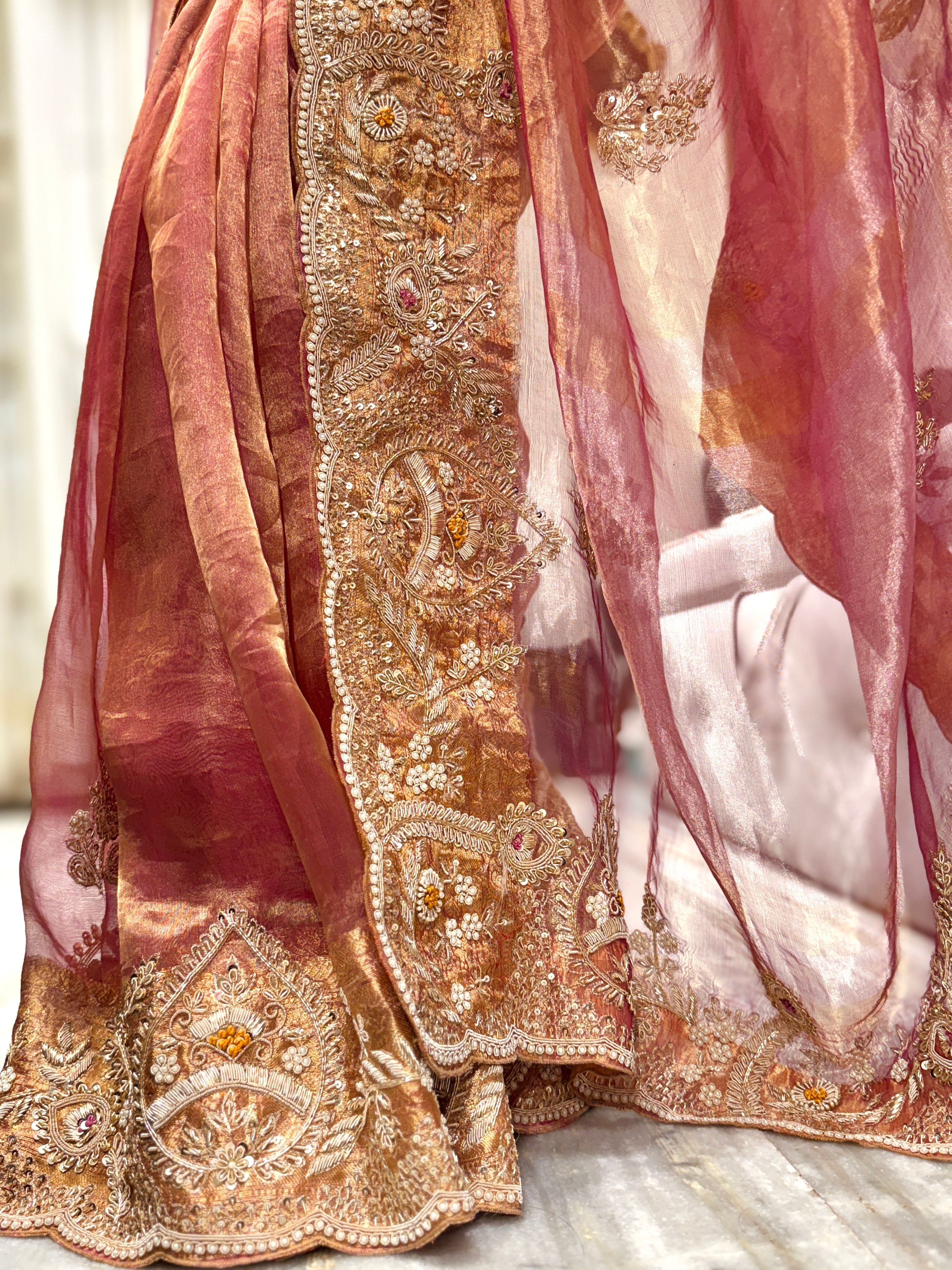 Pure Tissue Banarasi Zardosi Designer Saree