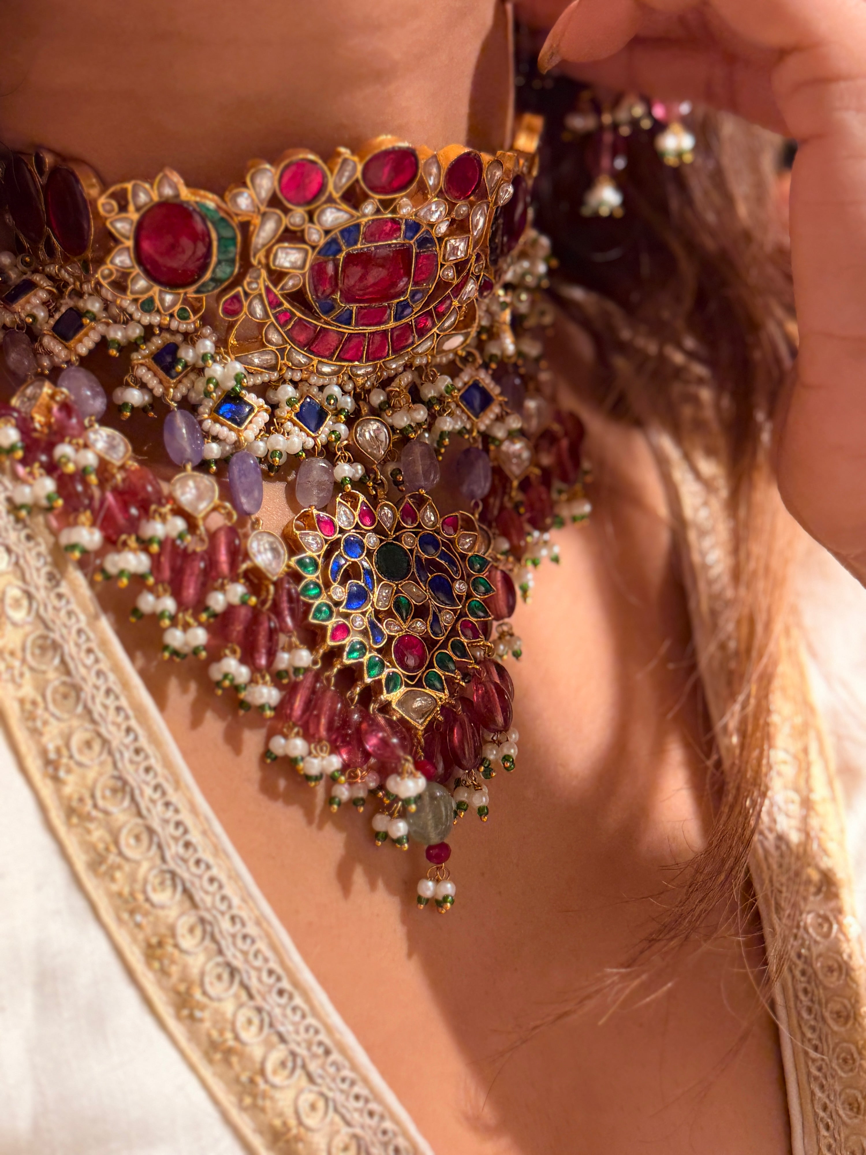 Angeela kundan choker