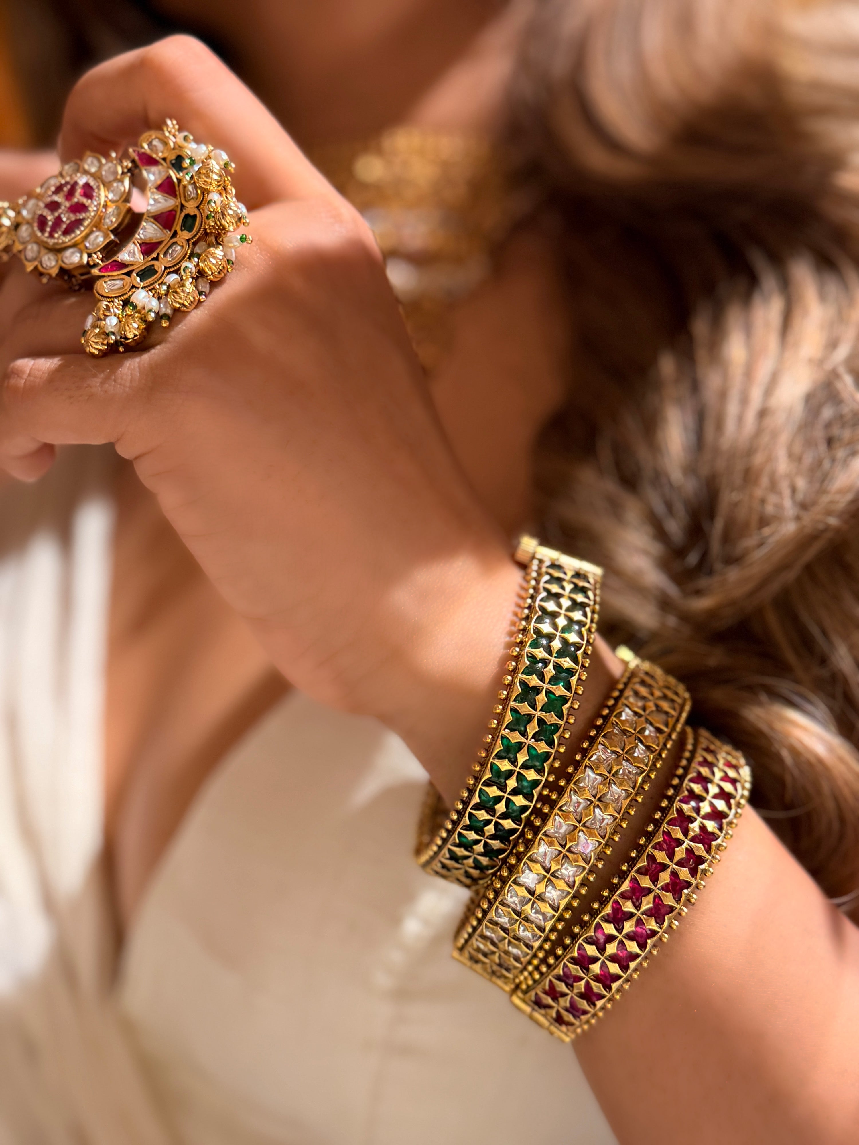 Roopam gold plated Bangle