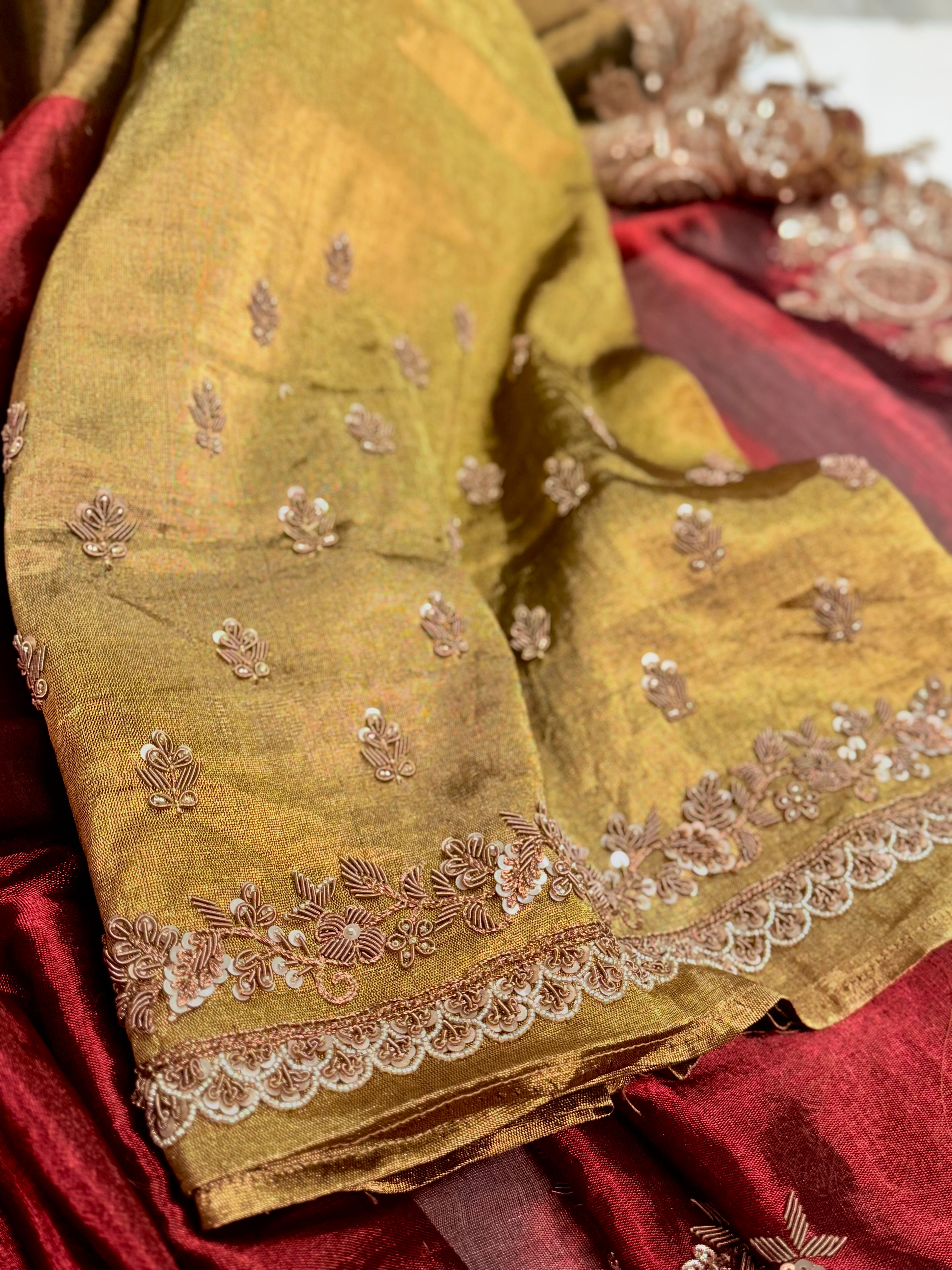 Empress Maroon Regal Saree