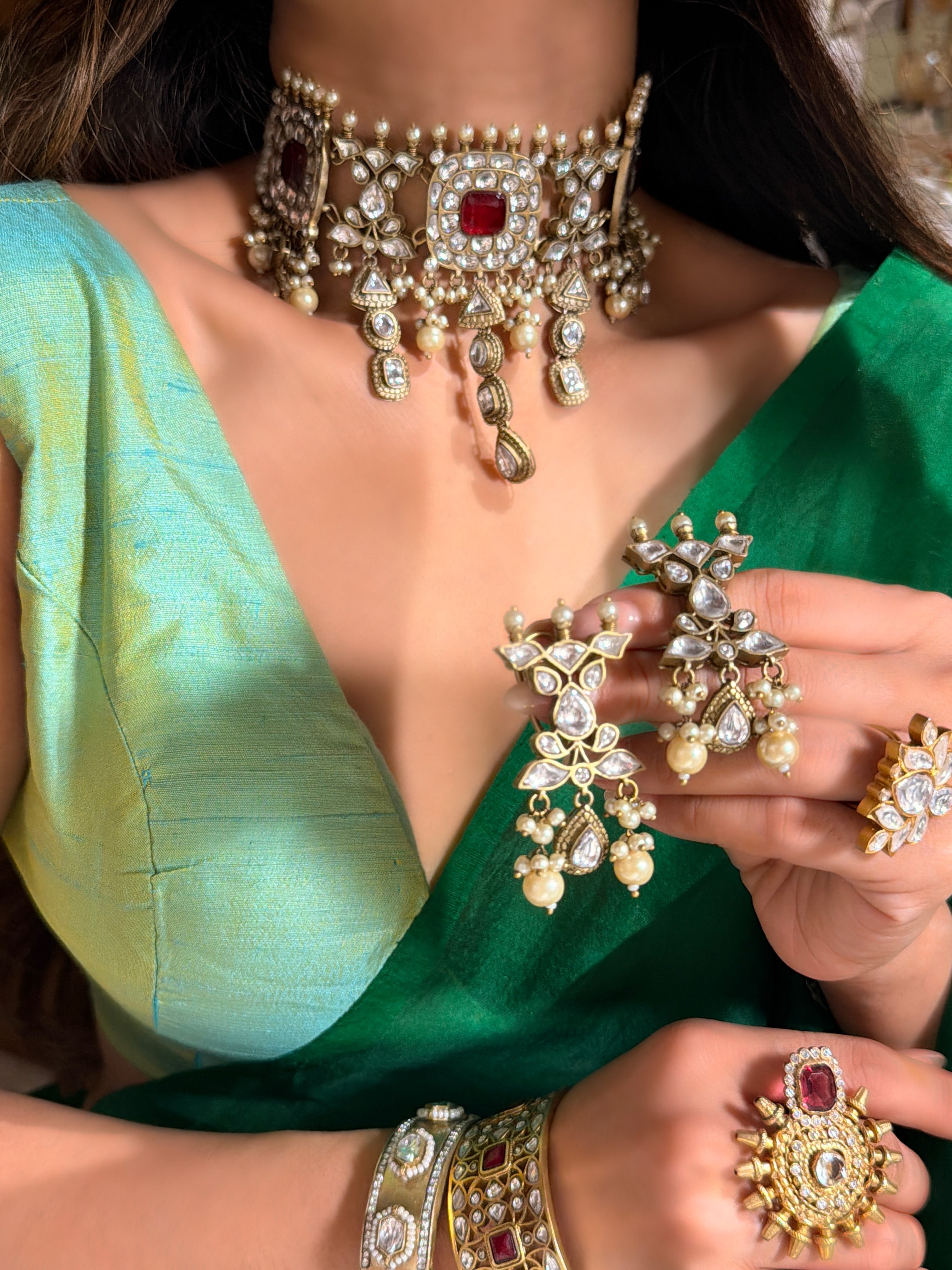 Rukhsaar Polki Choker -Mahira