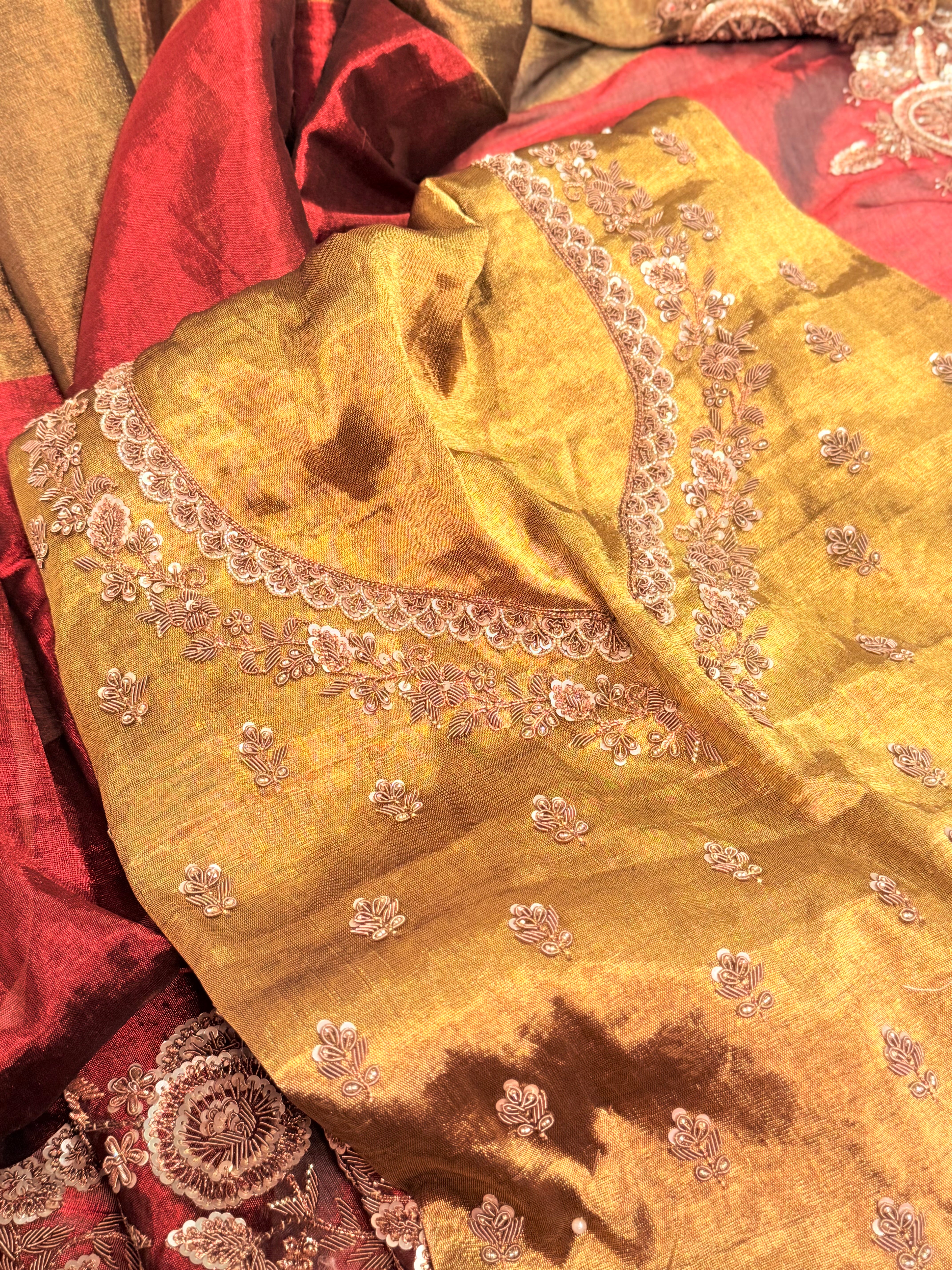 Empress Maroon Regal Saree