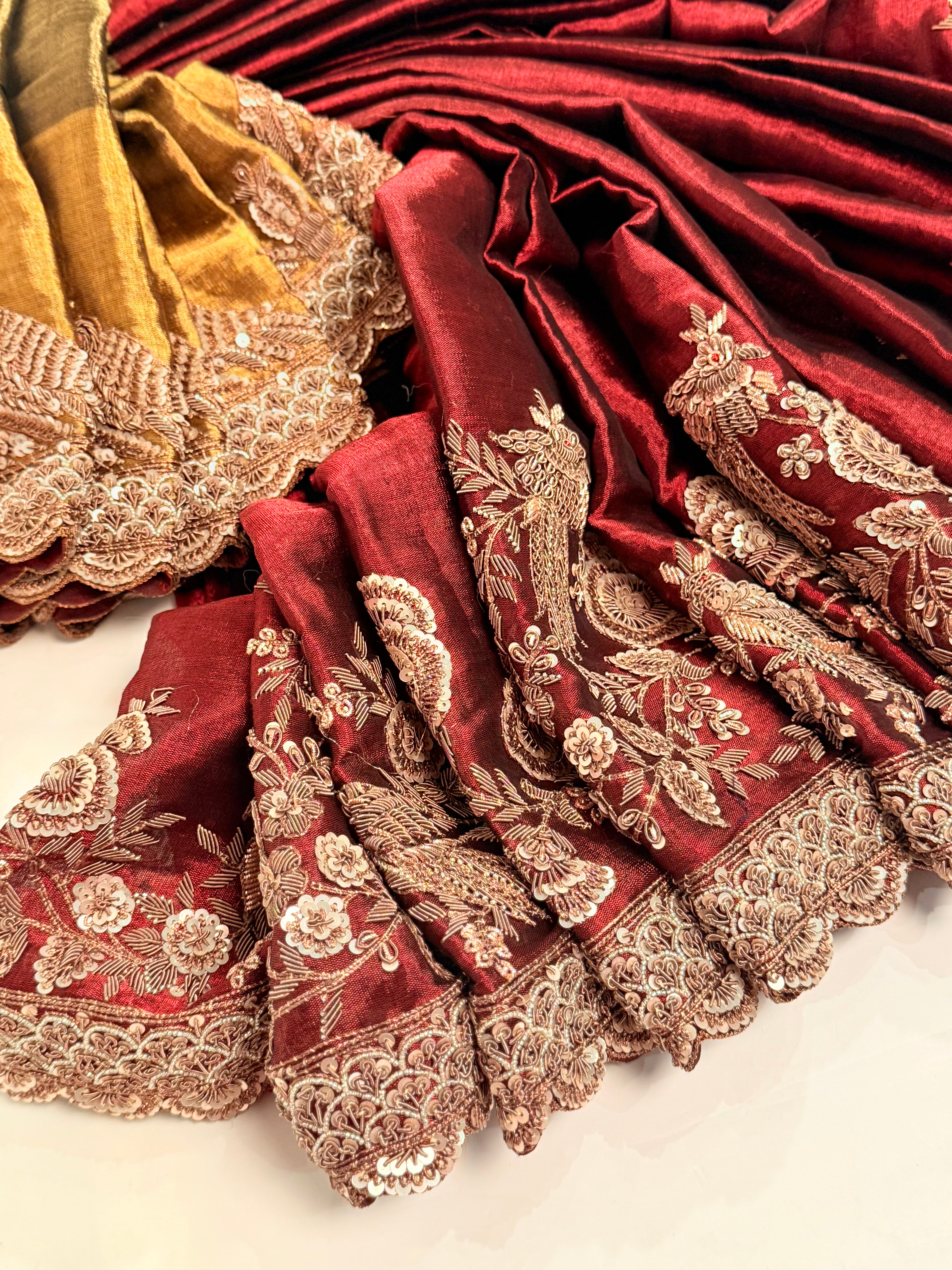 Empress Maroon Regal Saree