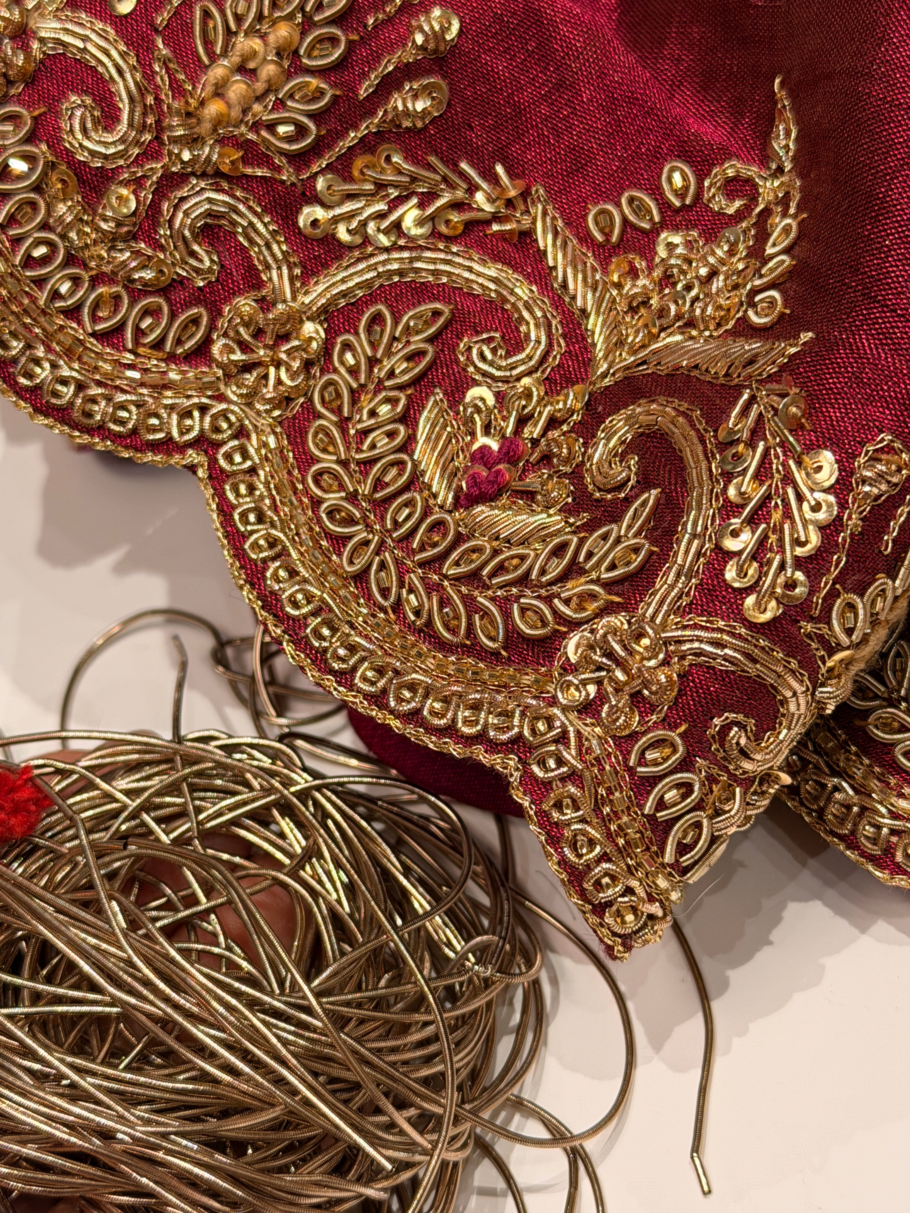 Abroo classic Tissue Zardosi Saree