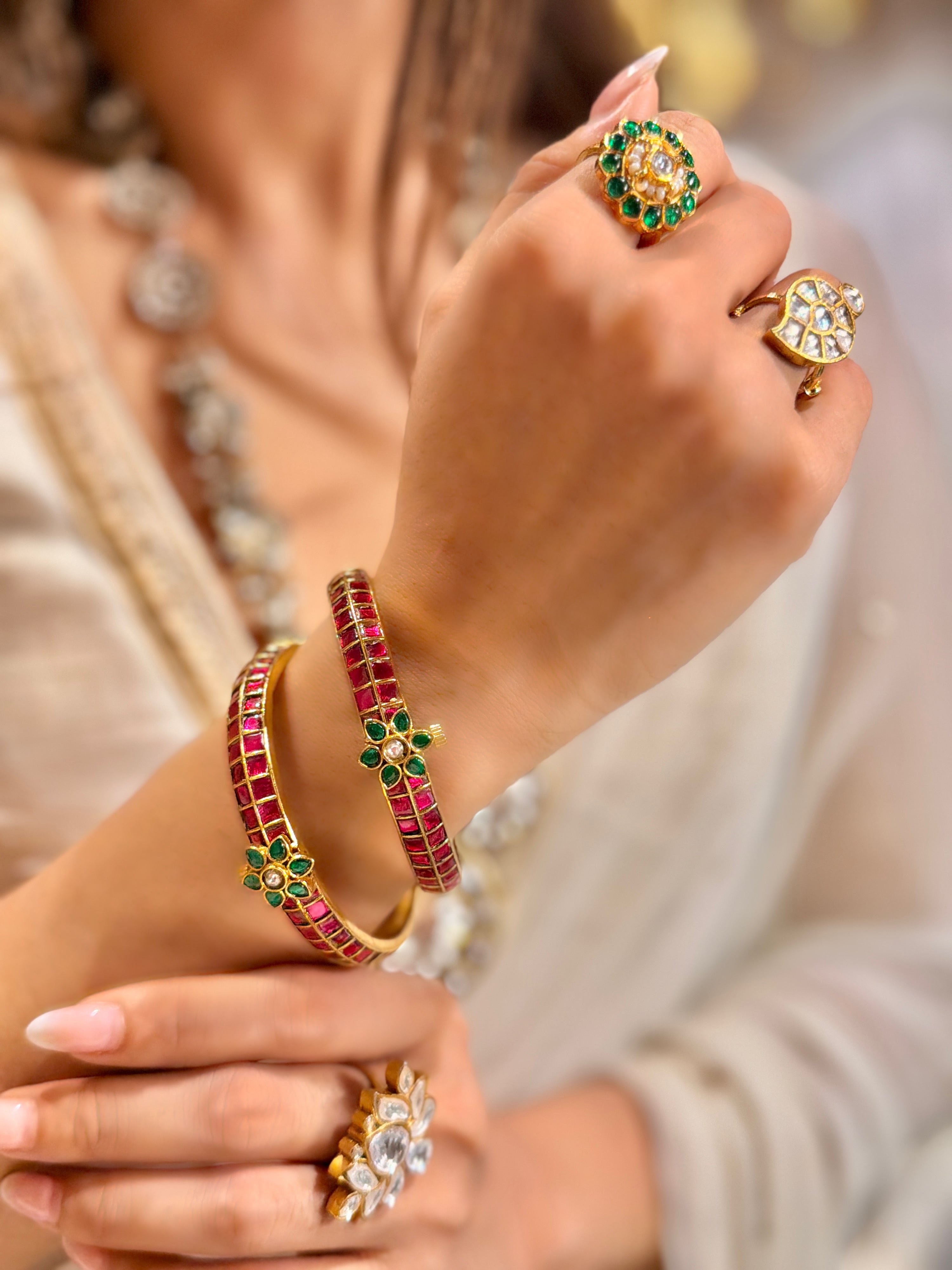 Saaz Ruby Sleek Bangle