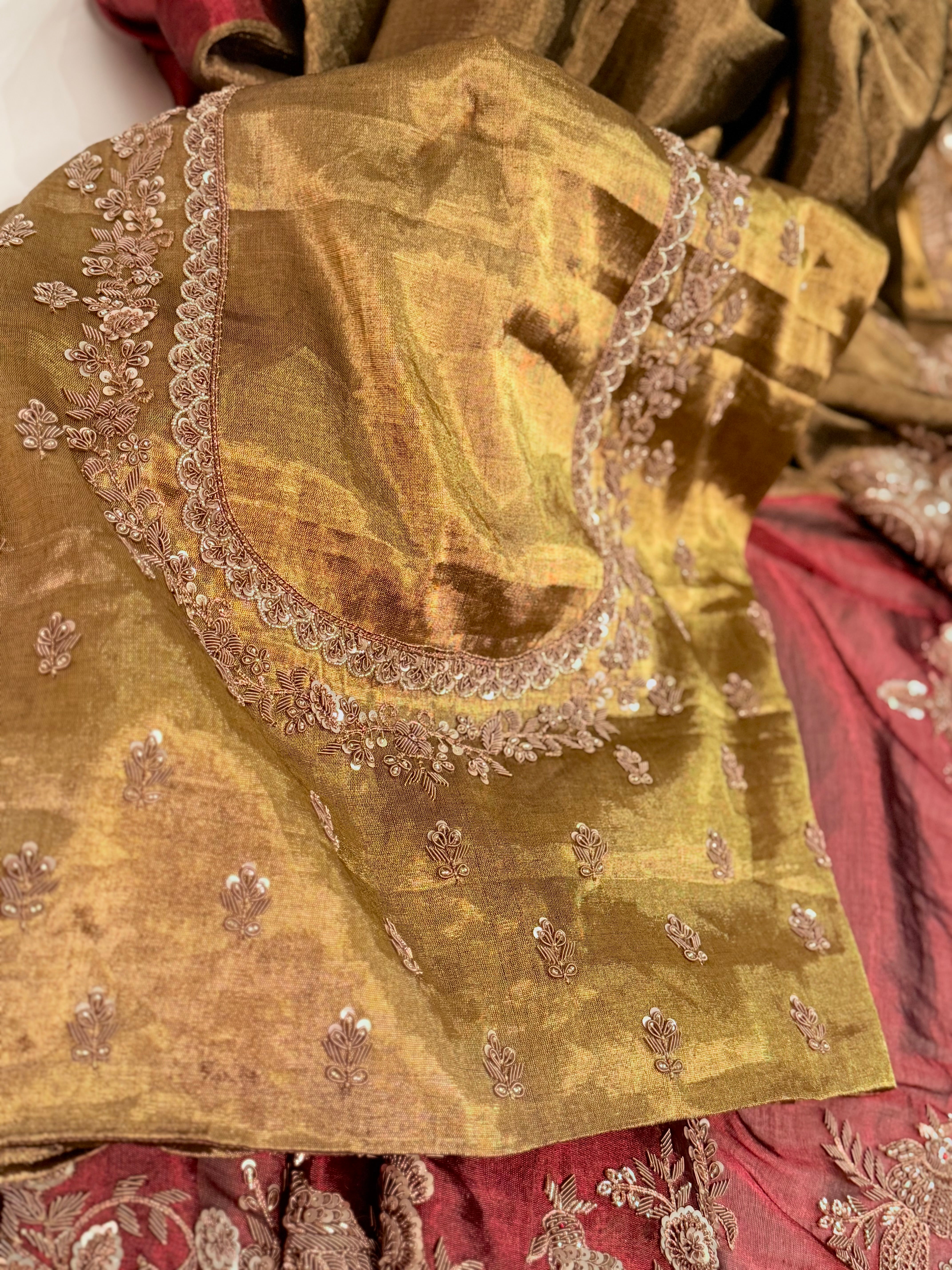 Empress Maroon Regal Saree