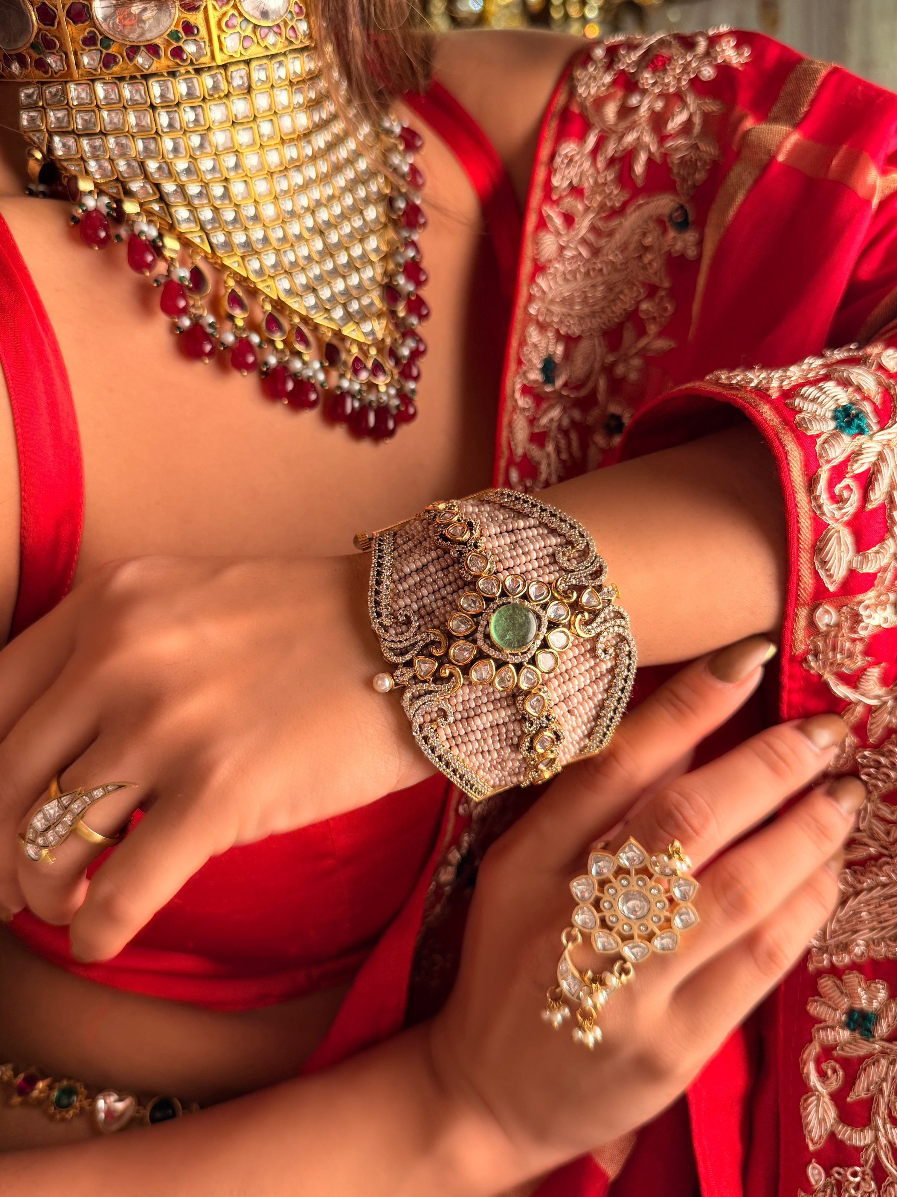 Sindoori shringar Saree