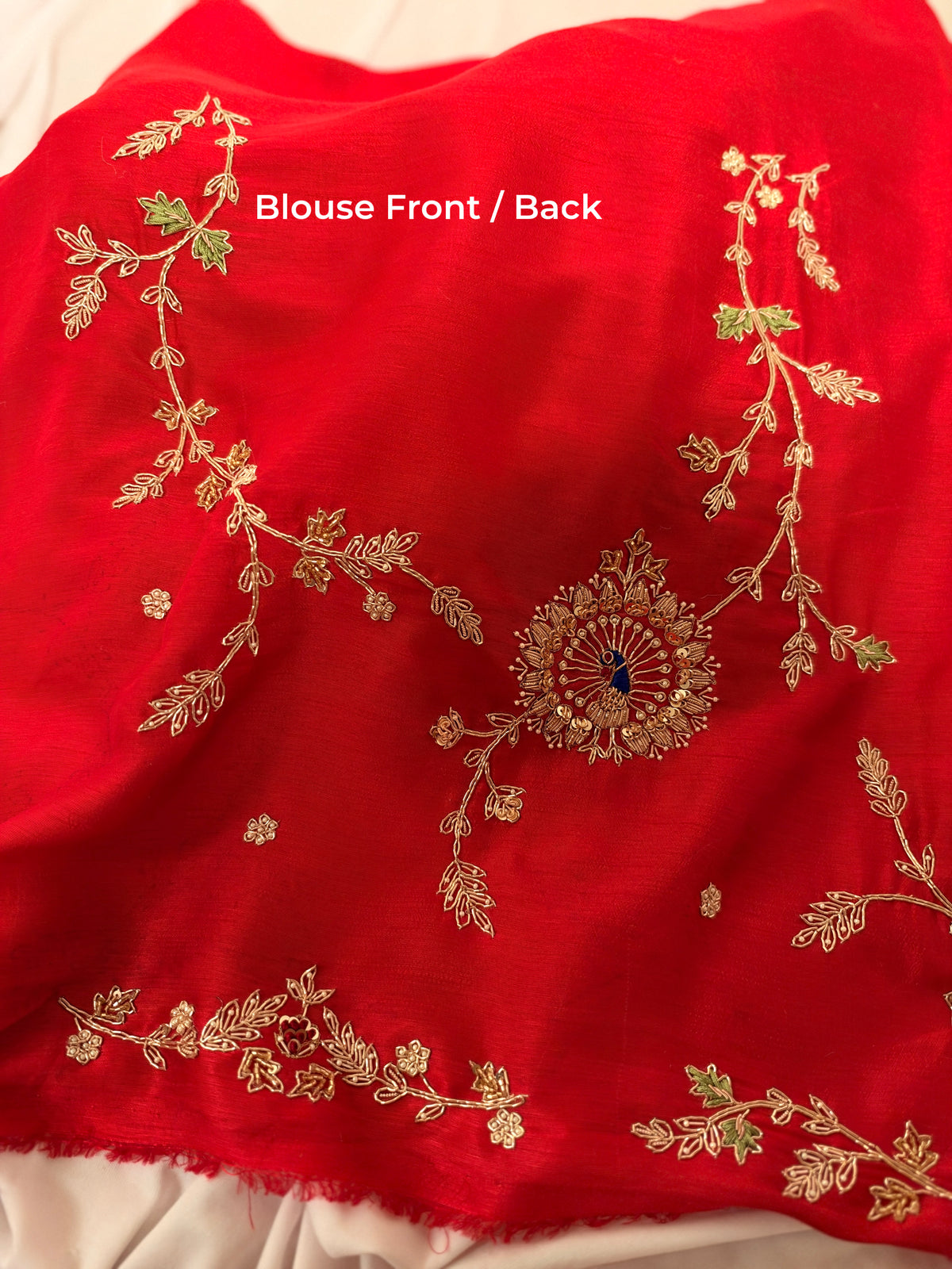 Laal Ishq zardosi kora Banarasi saree