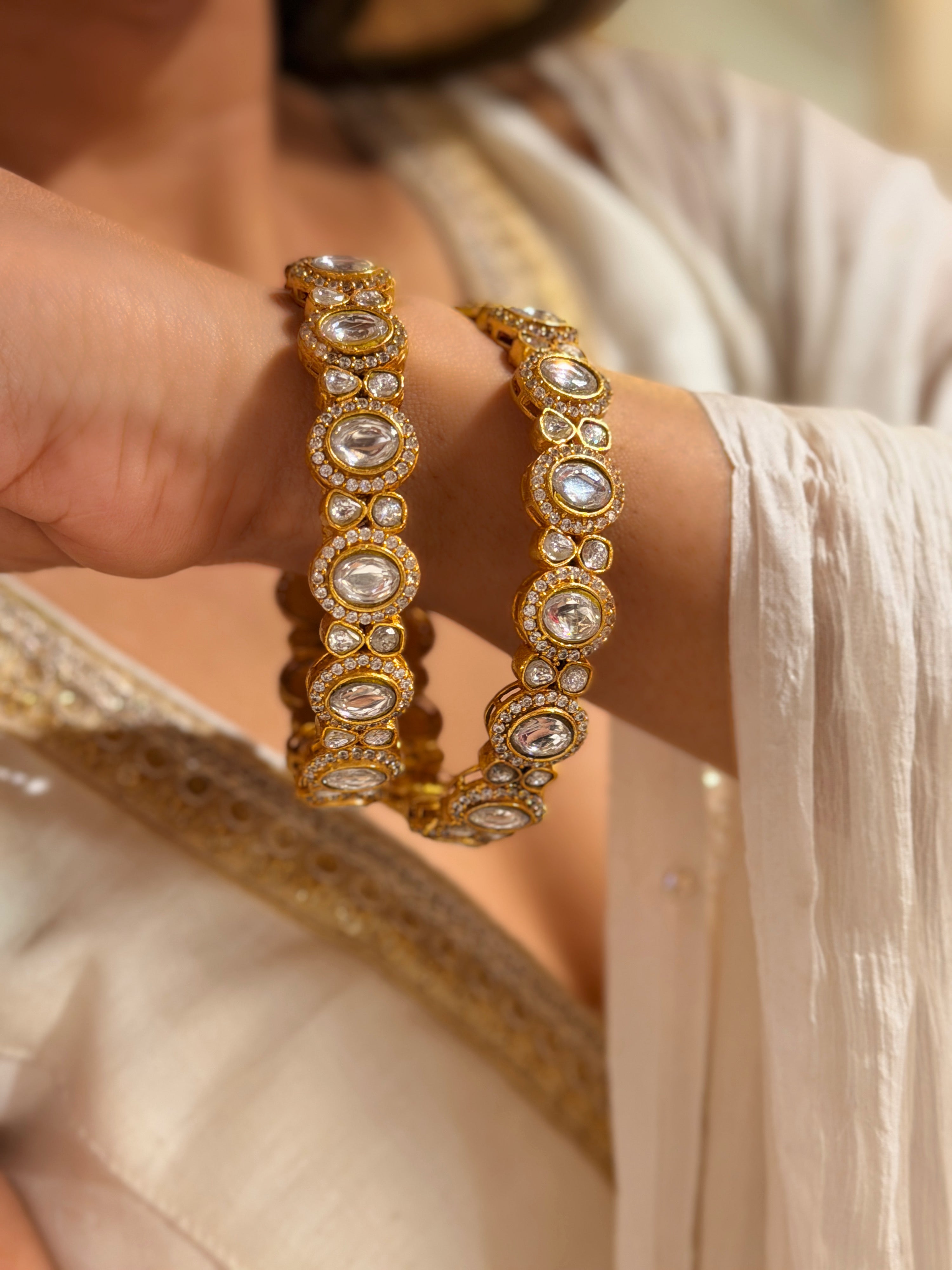 Leena Kundan bangle