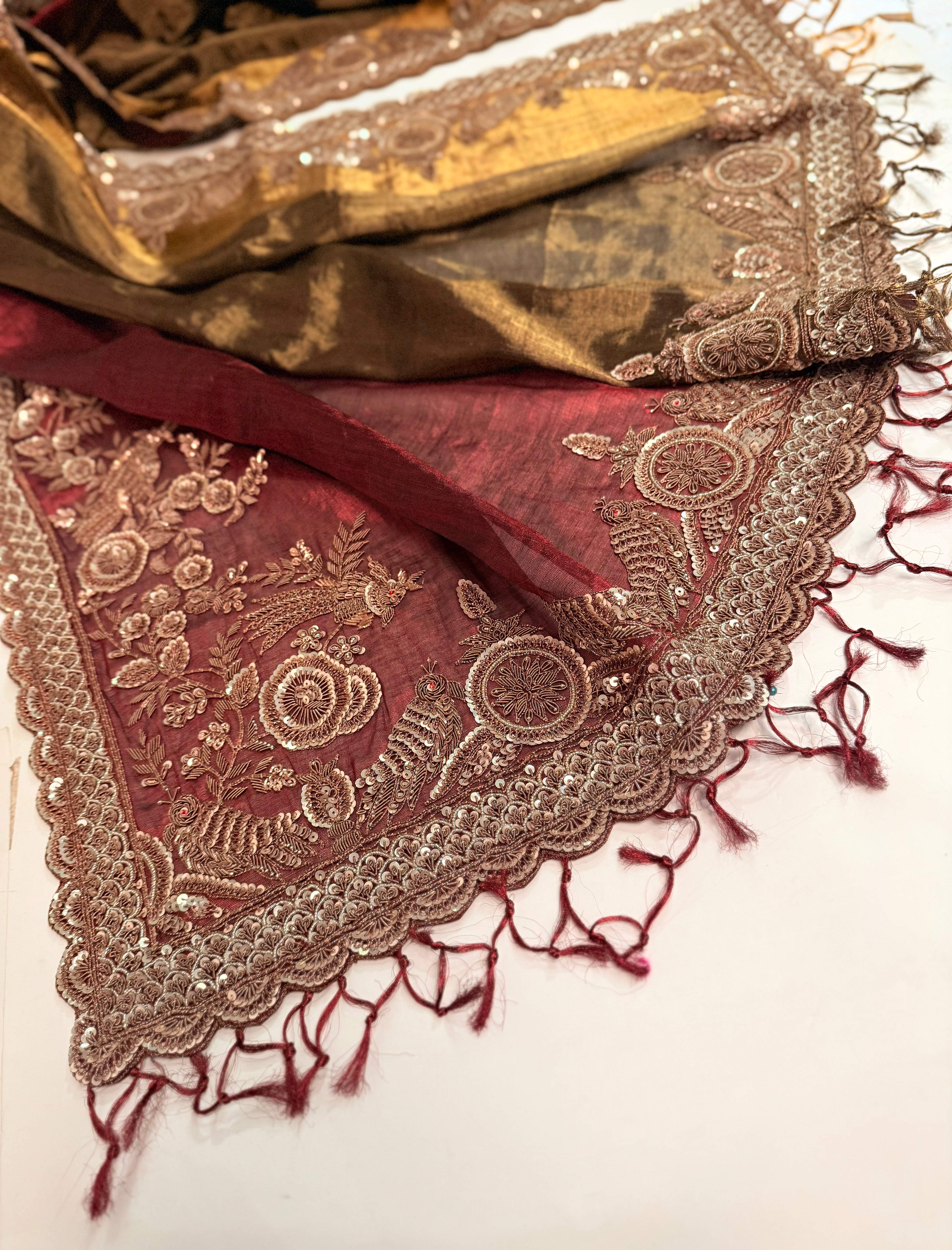 Empress Maroon Regal Saree