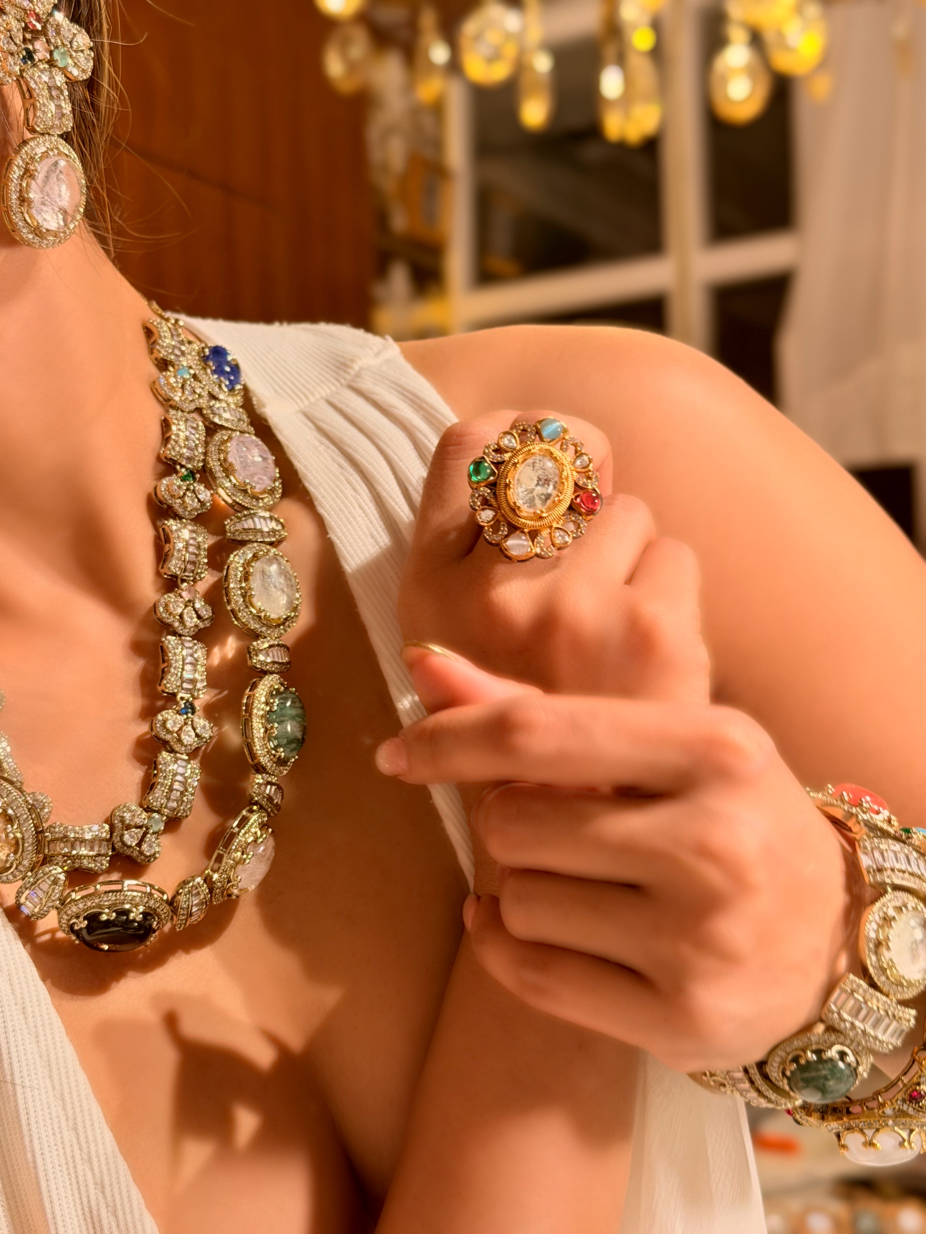 Aura Elizabeth Double layered Necklace