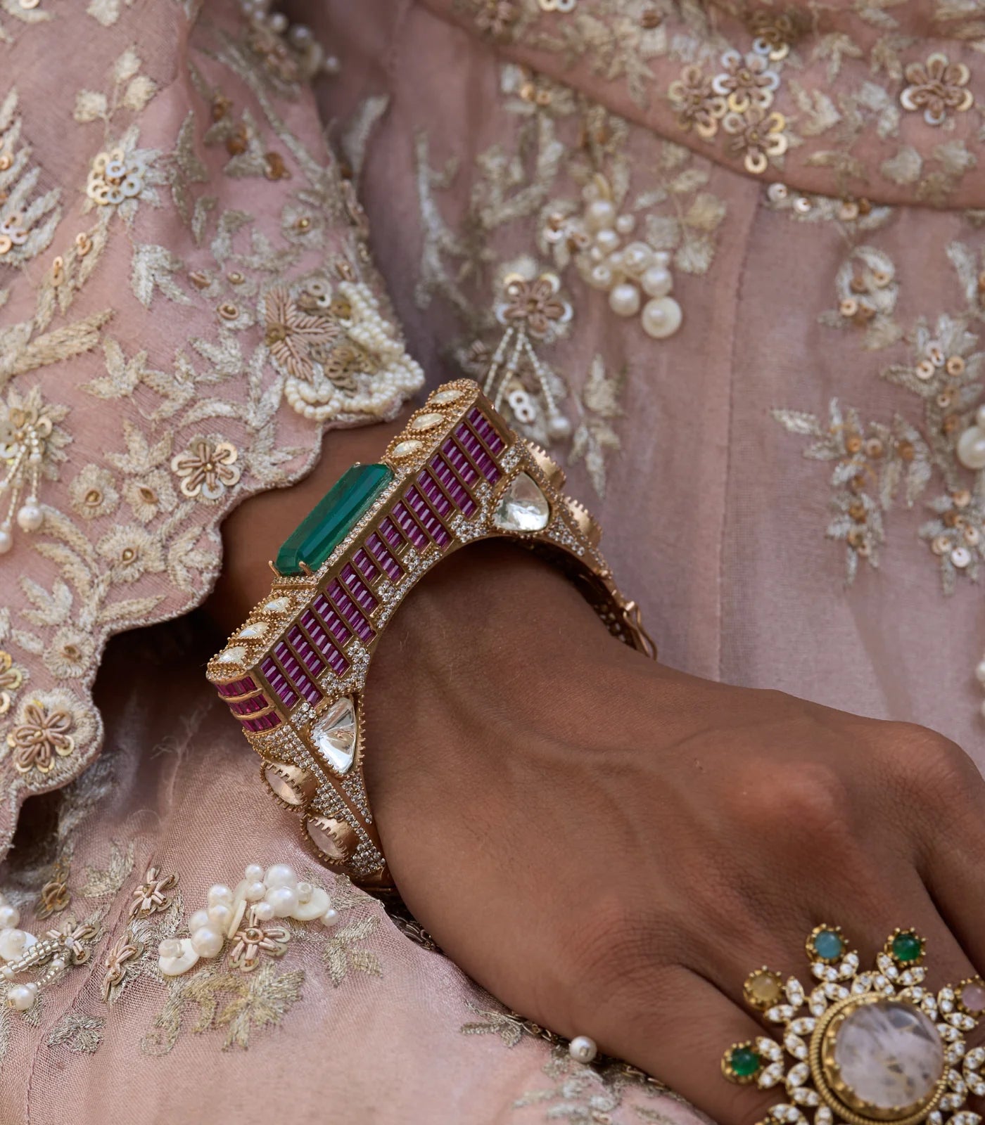 Nigahon Polki Bangle