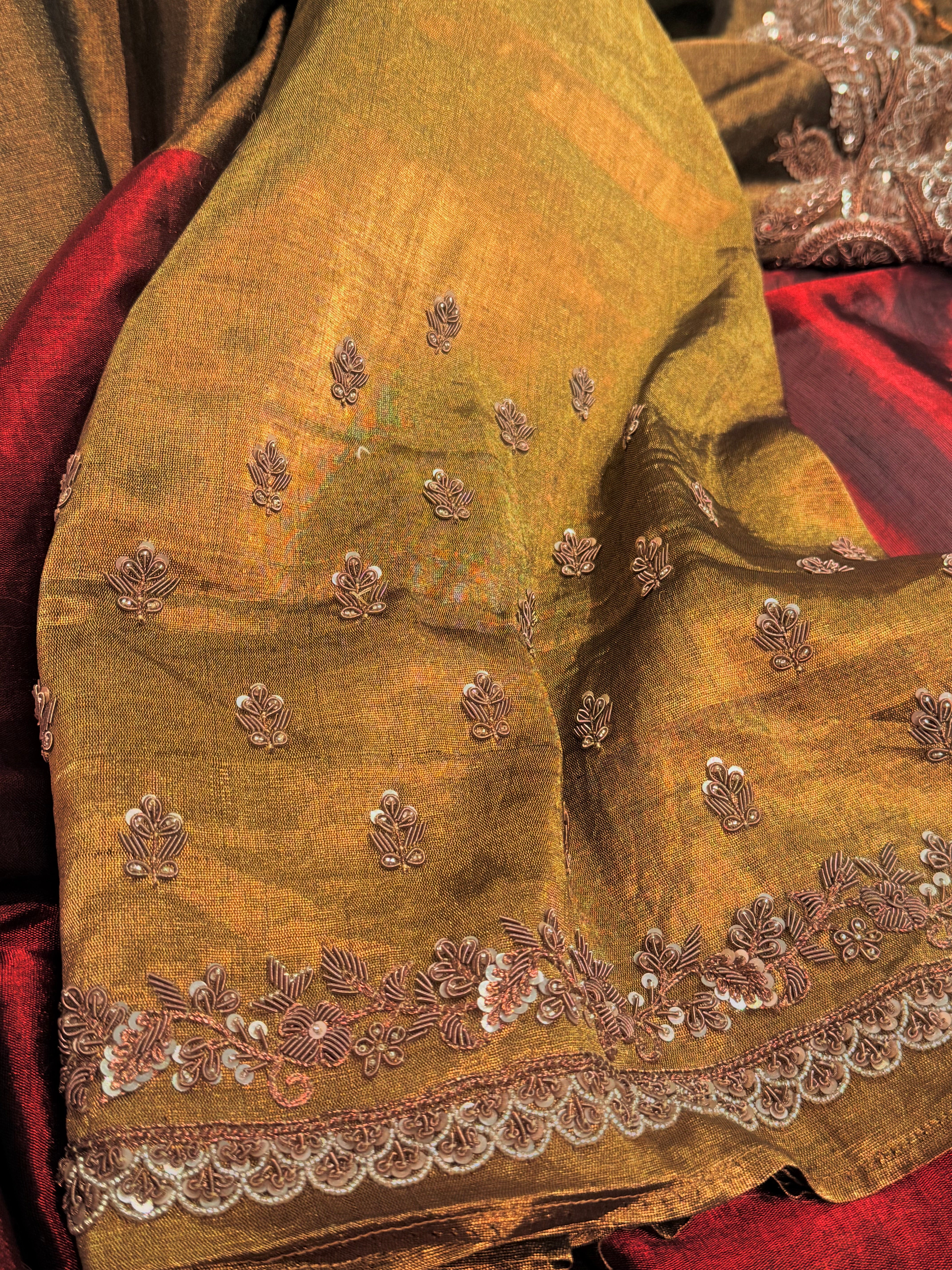 Empress Maroon Regal Saree