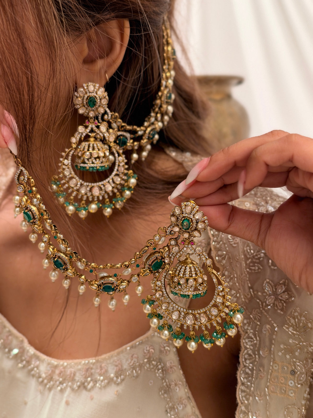 Revti gold plated jhumka