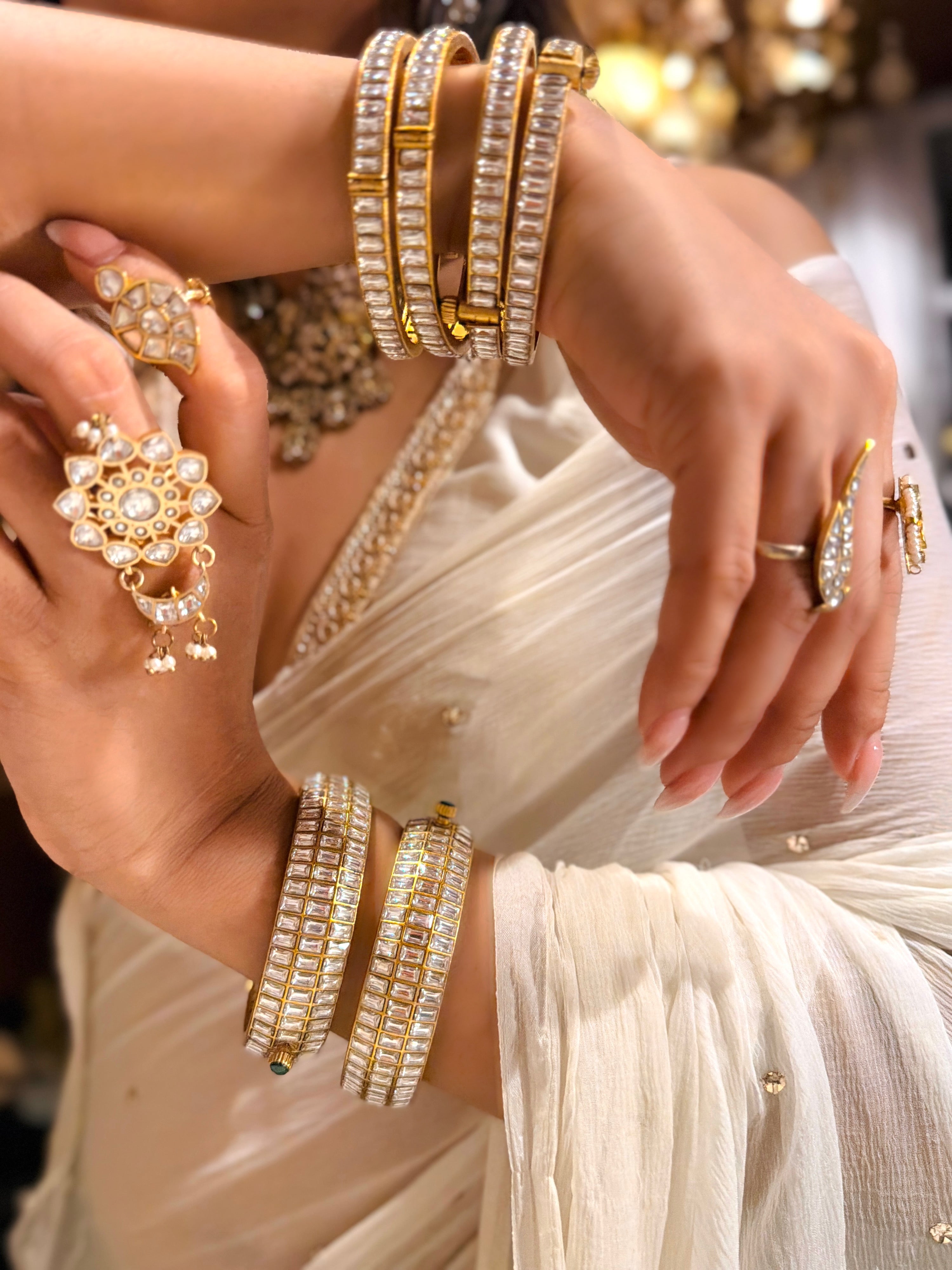 Deepti sleek Polki Bangle