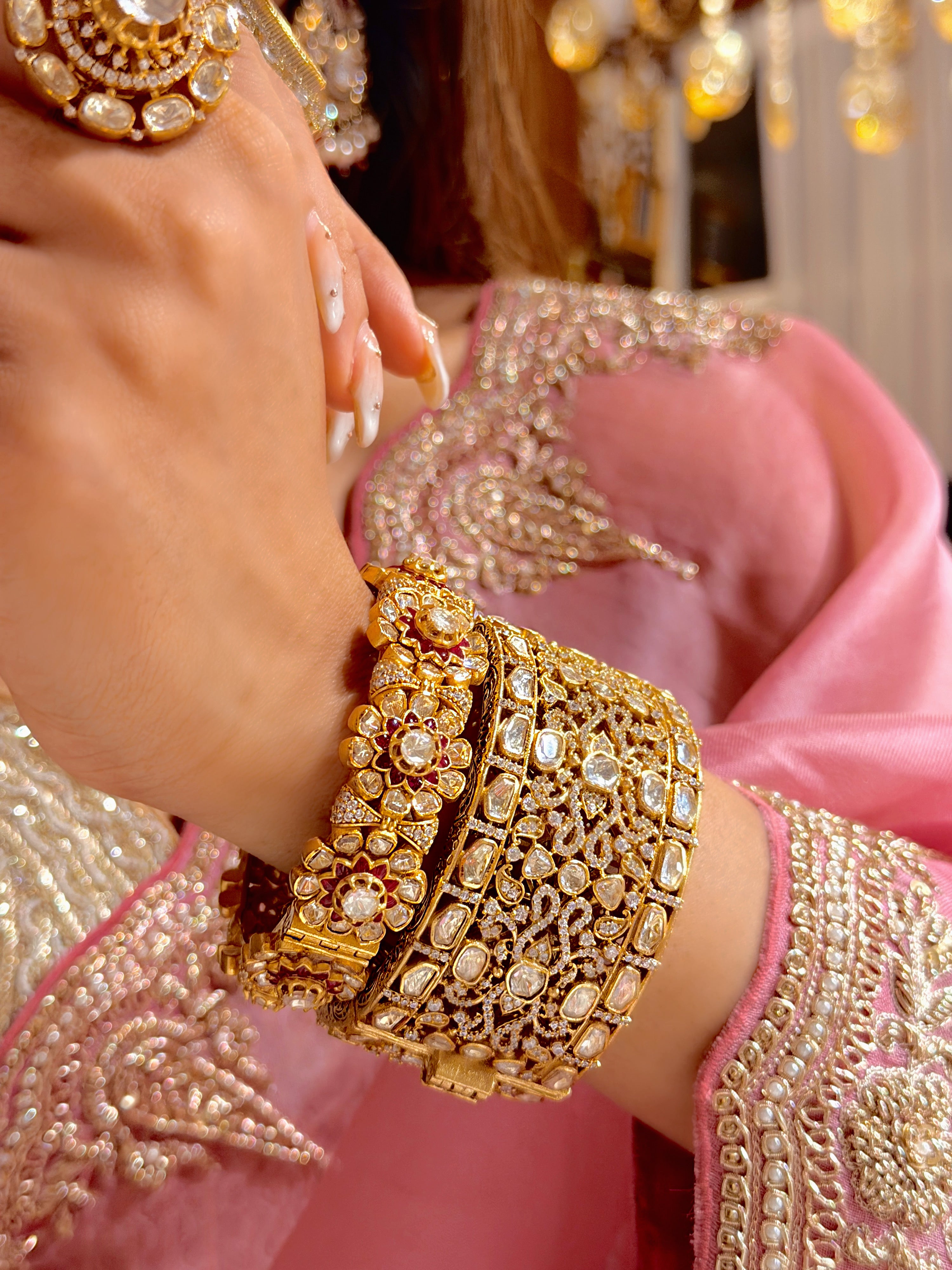 Empress Veera Polki Cuff