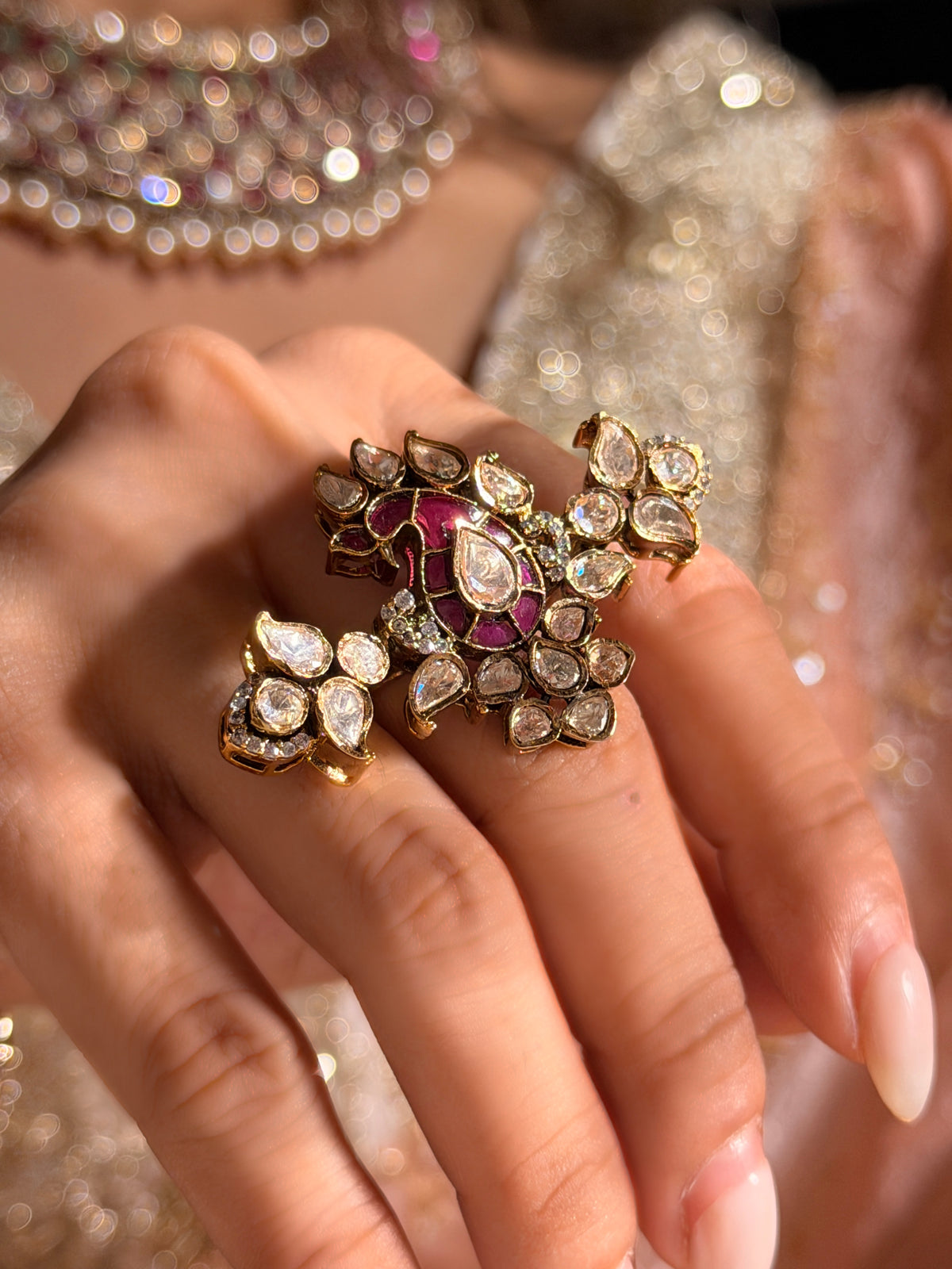 Shahi Gulshan Ring - Ruby