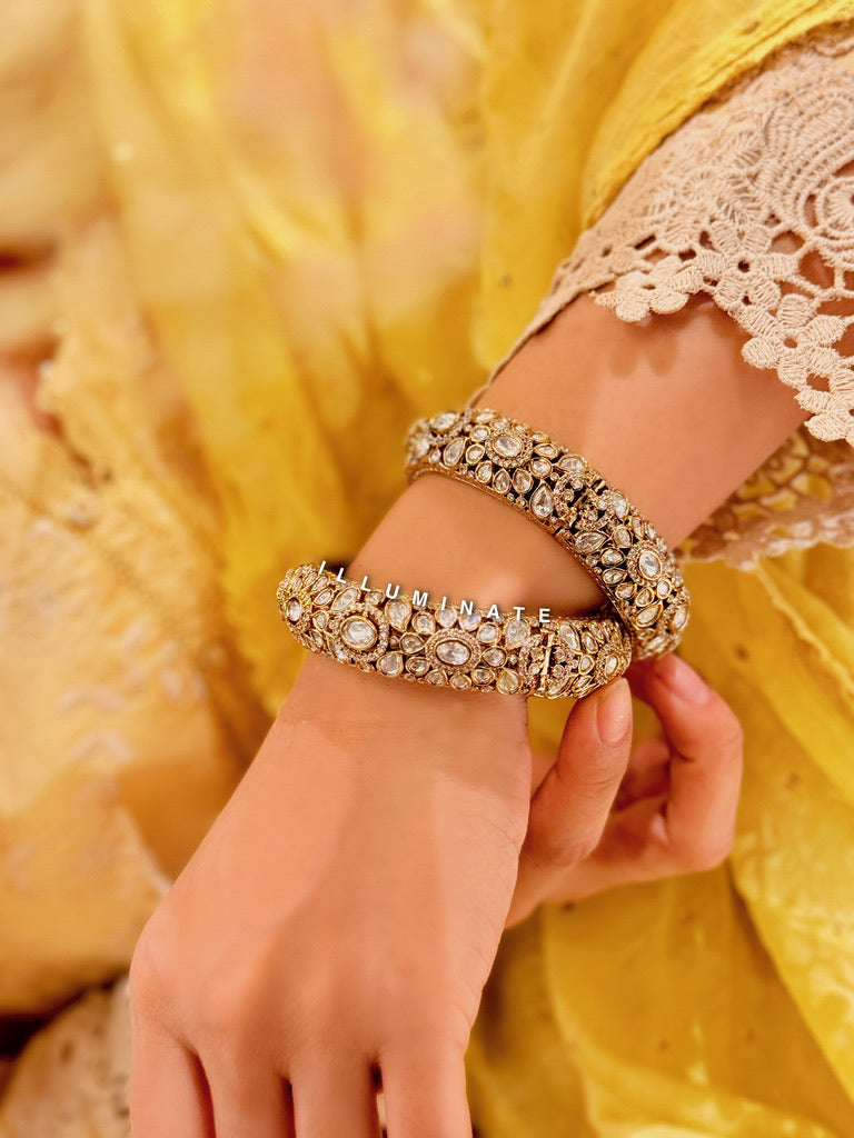 Floral Polki Bangle