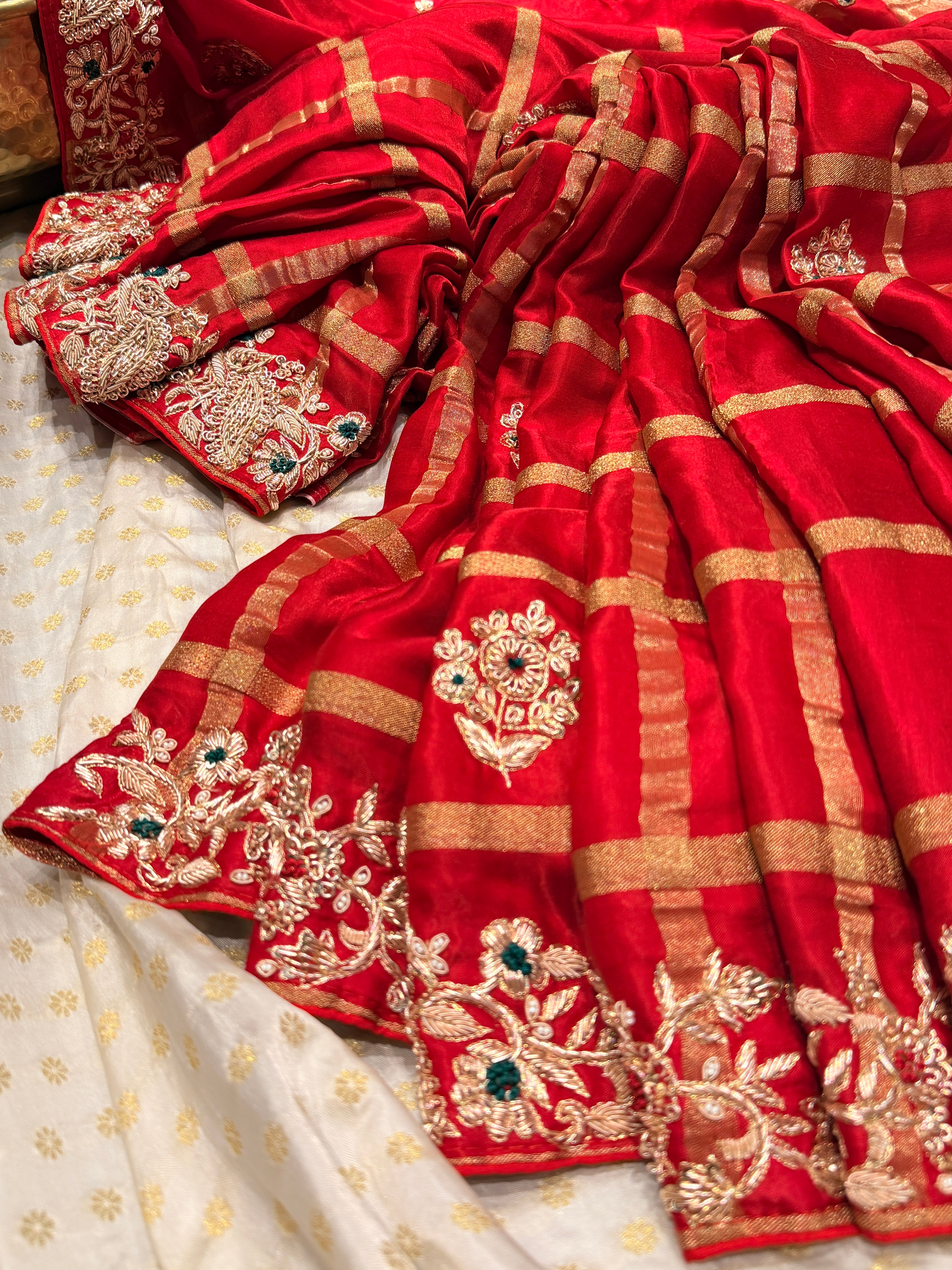 Sindoori shringar Saree