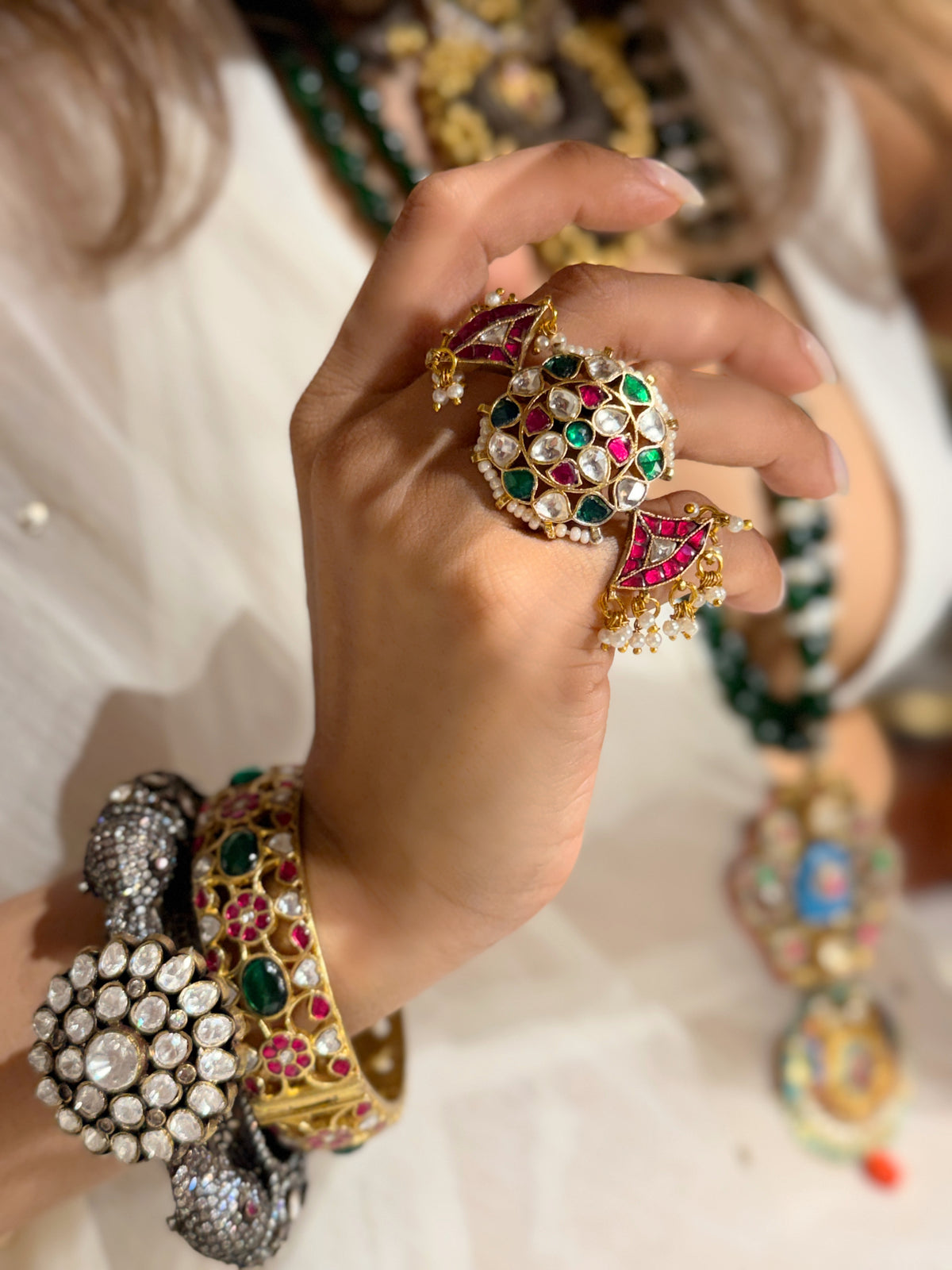 Indu Jadau Ring