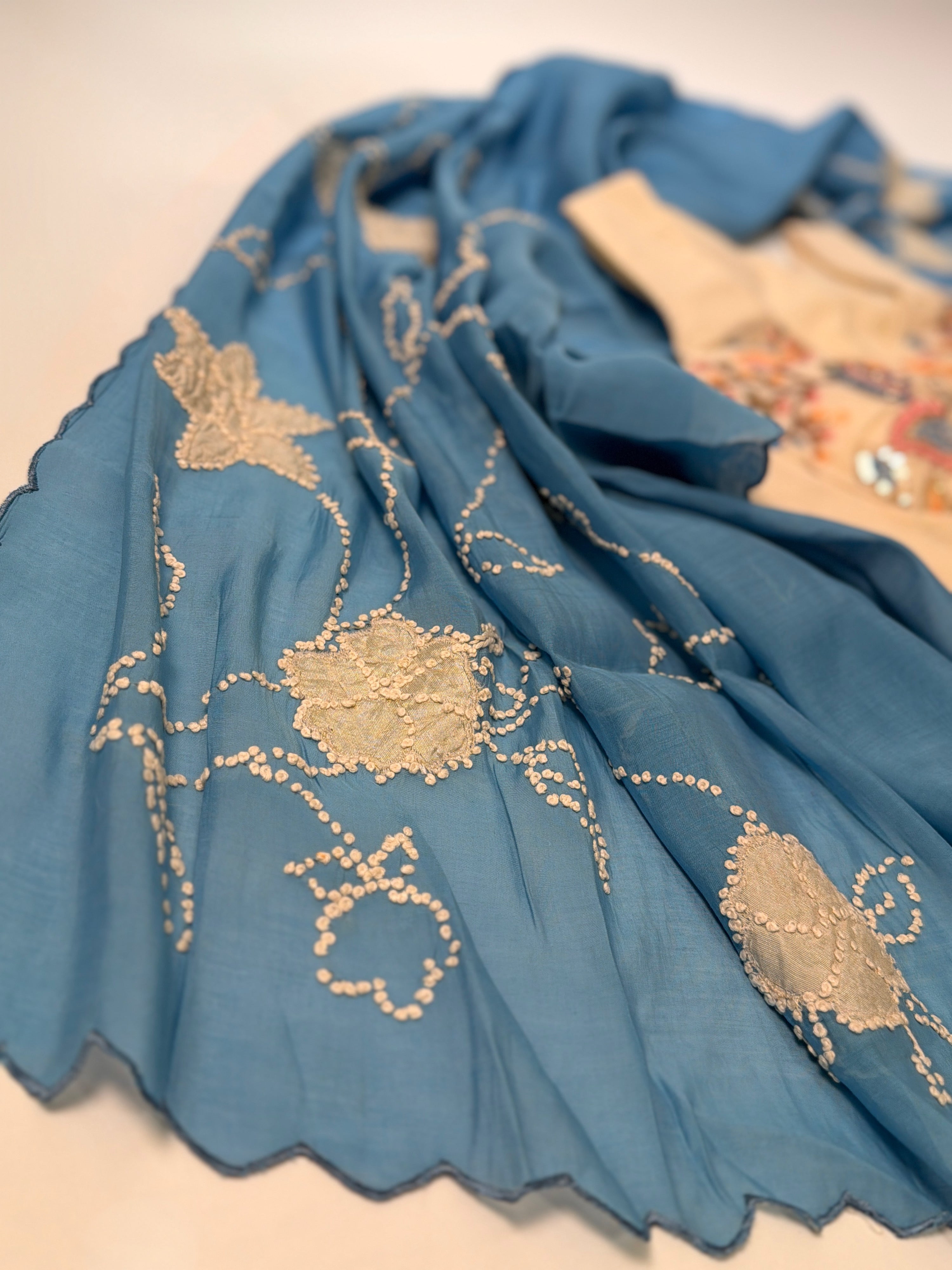 Frosted Florals Saree