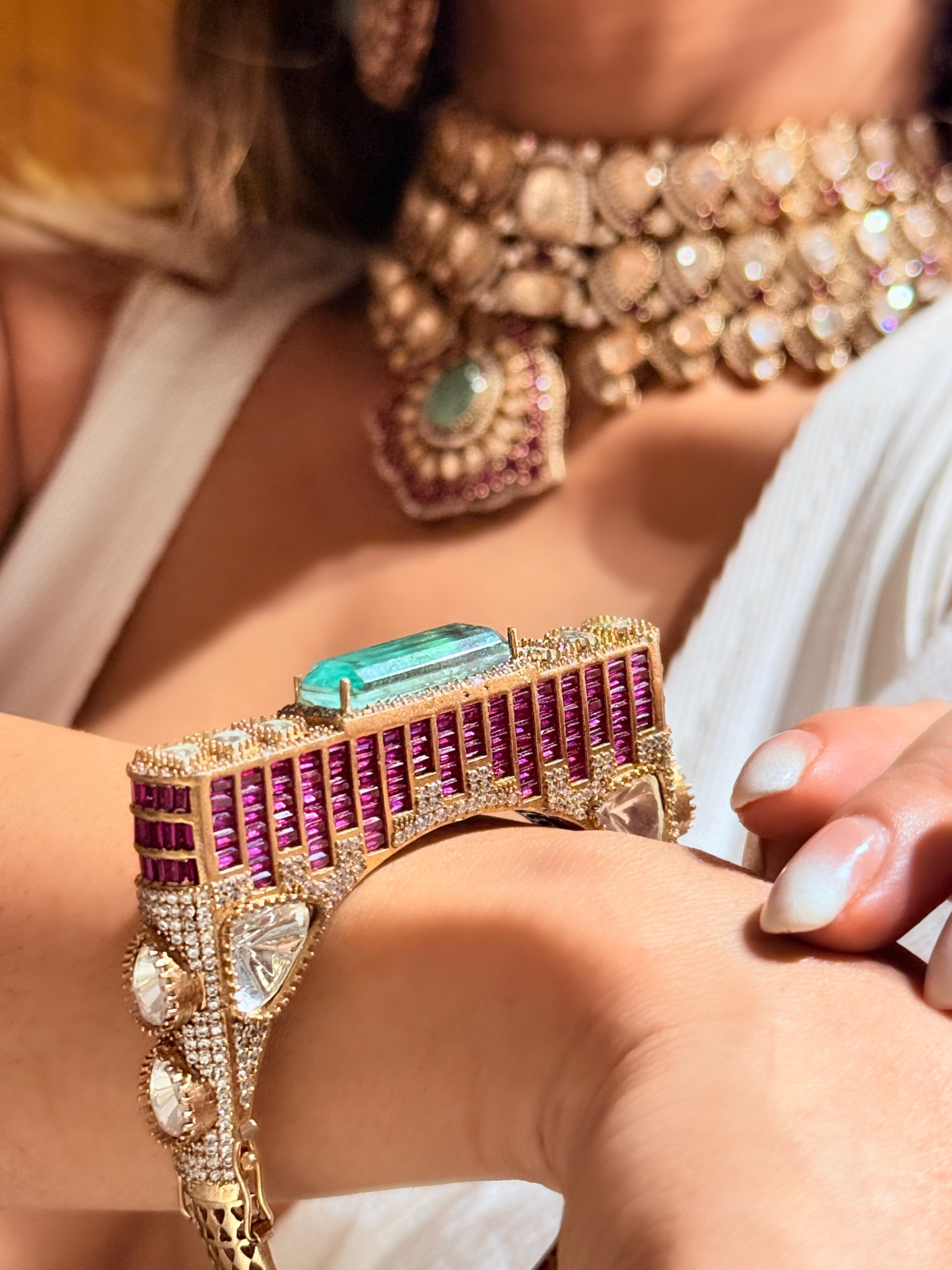 Nigahon Polki Bangle