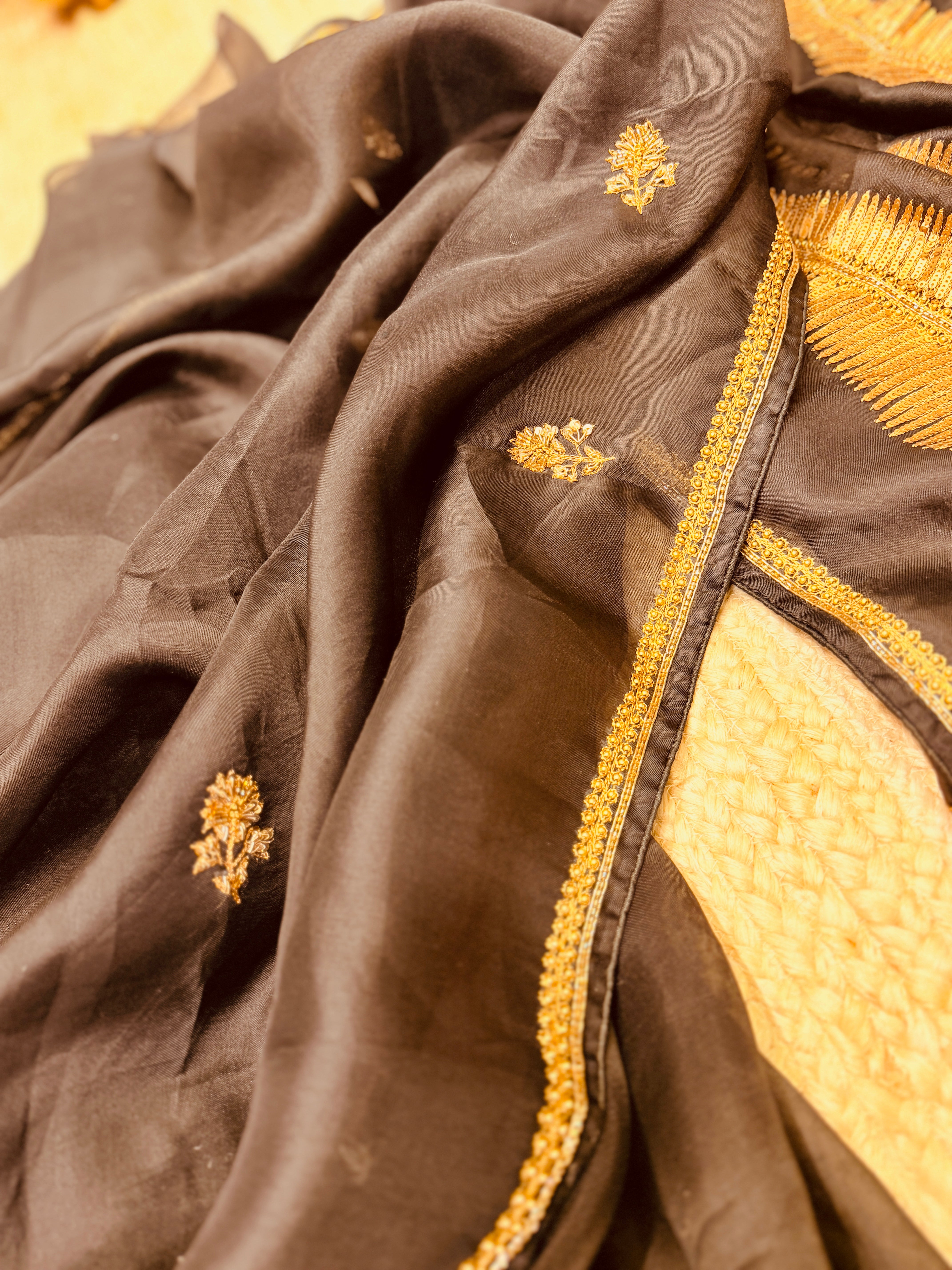 Pure organza Fern Saree