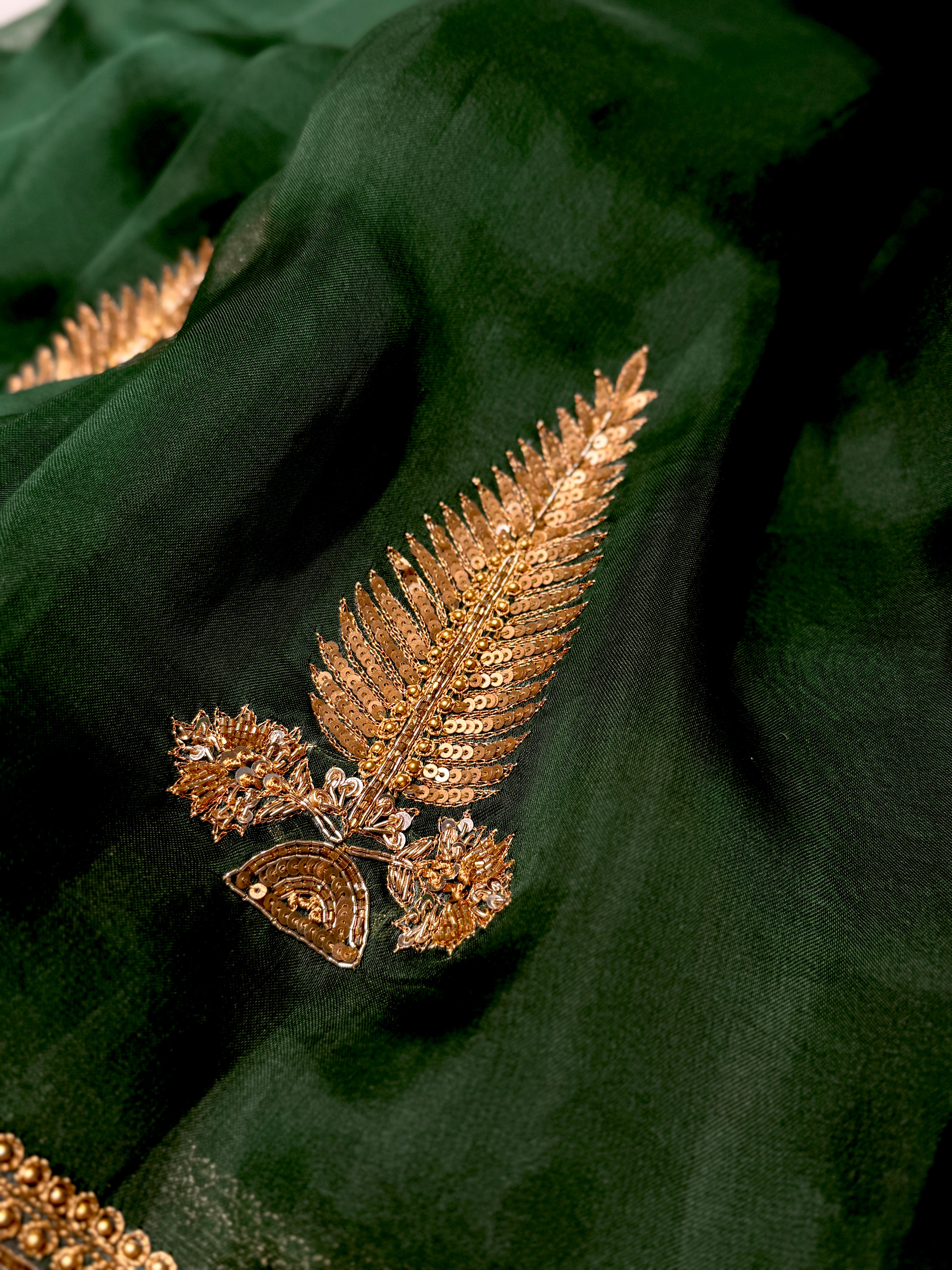 Green Fern Saree
