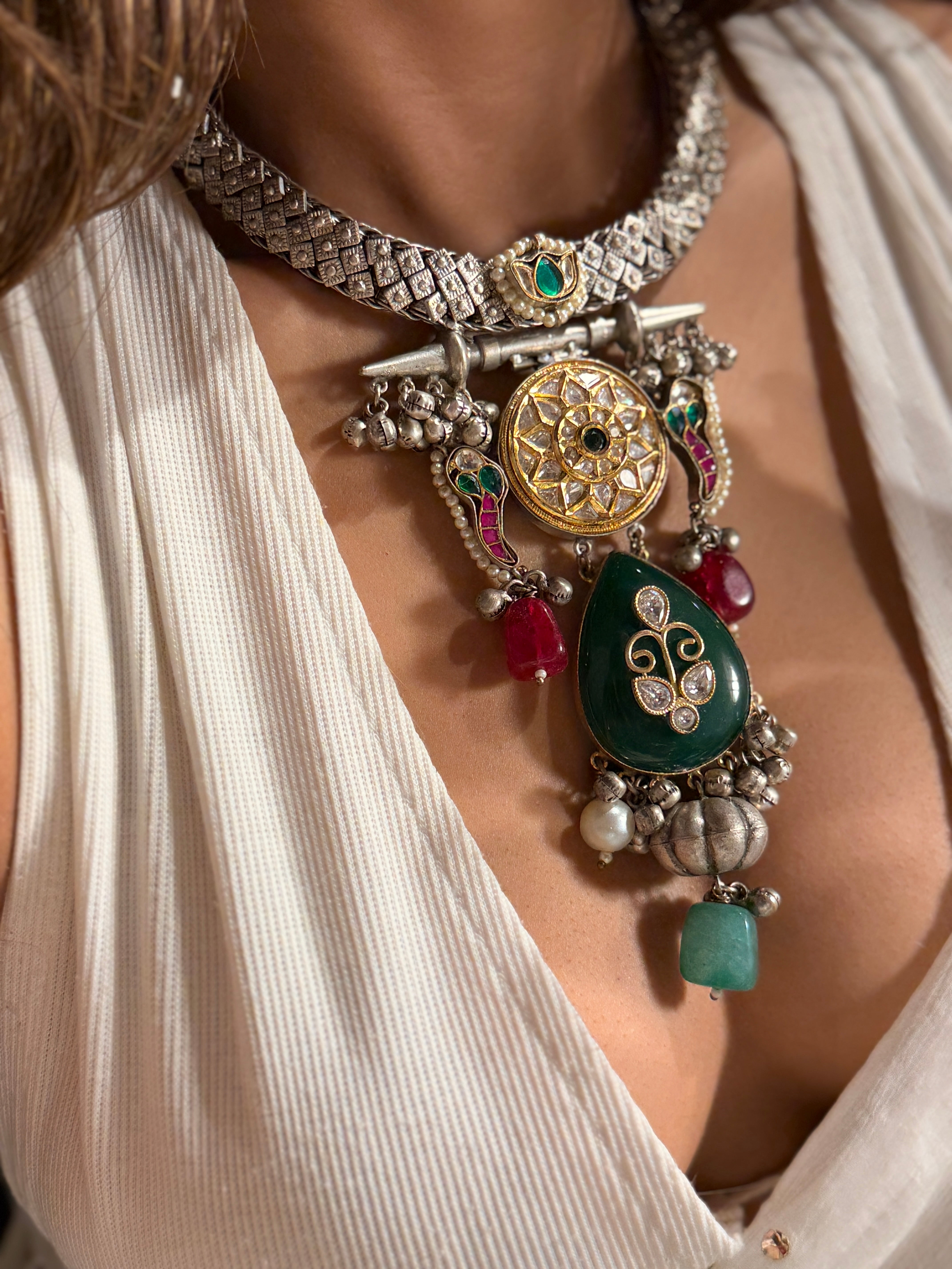 Weaved checkered Necklace