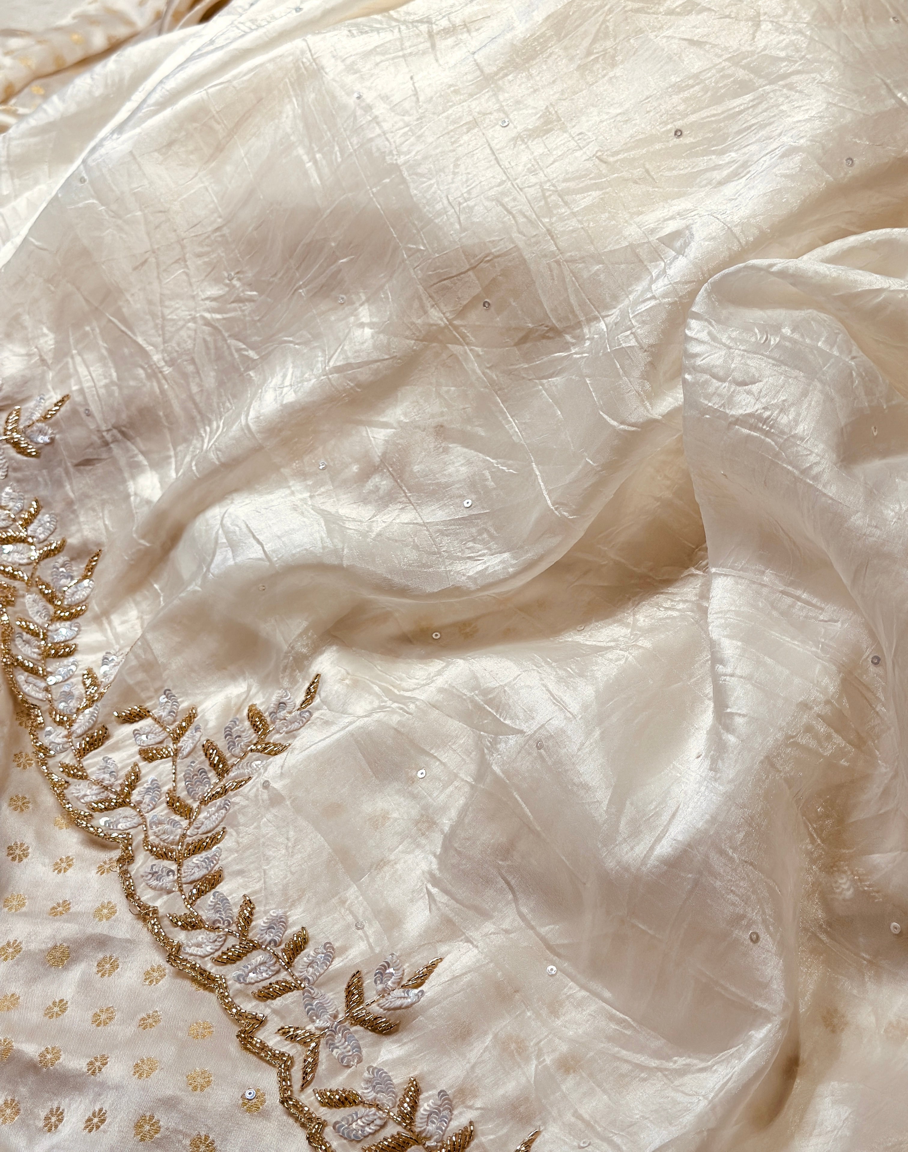 Ivory Glow saree