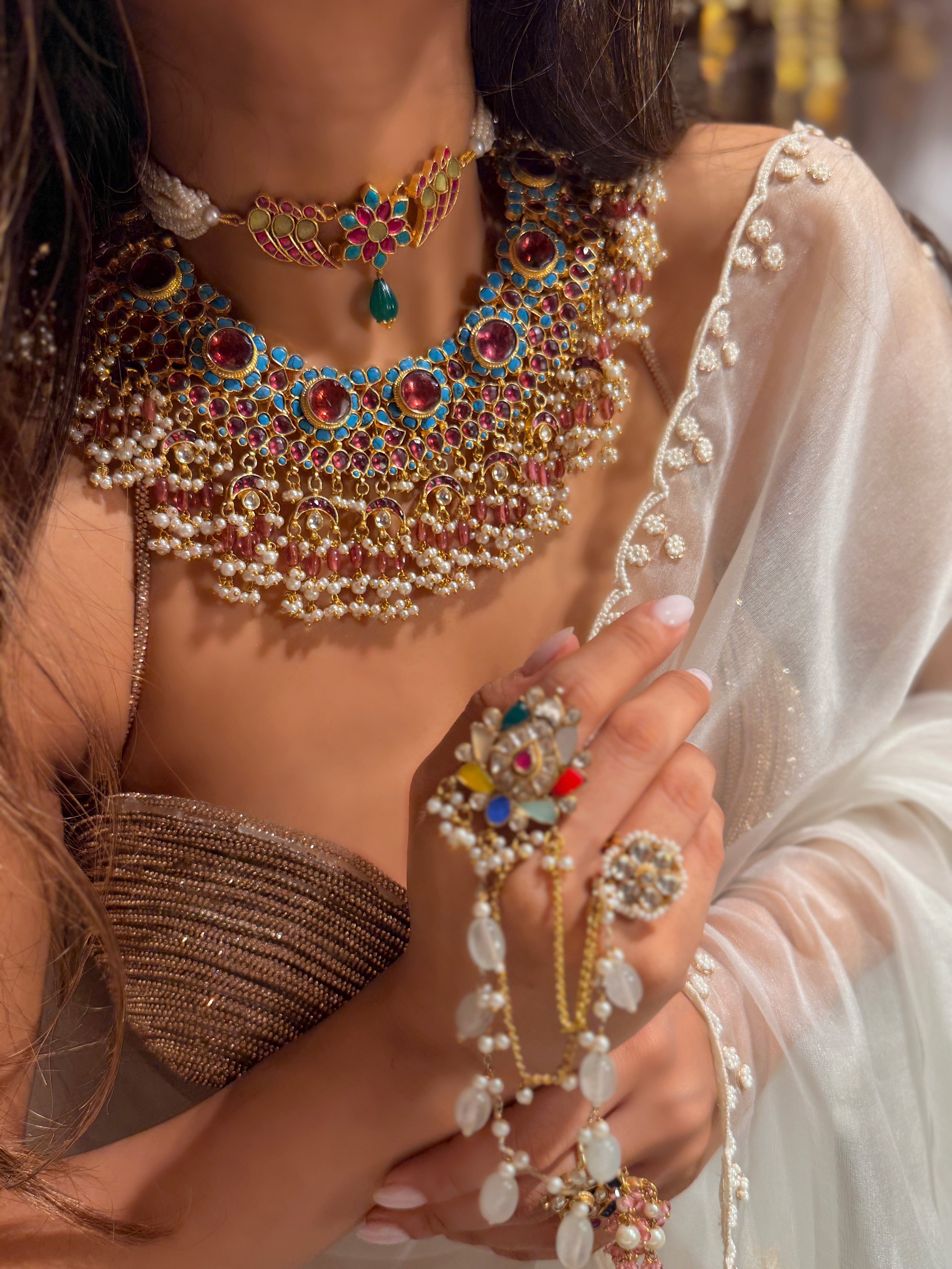 Feroza kali Maharani Necklace